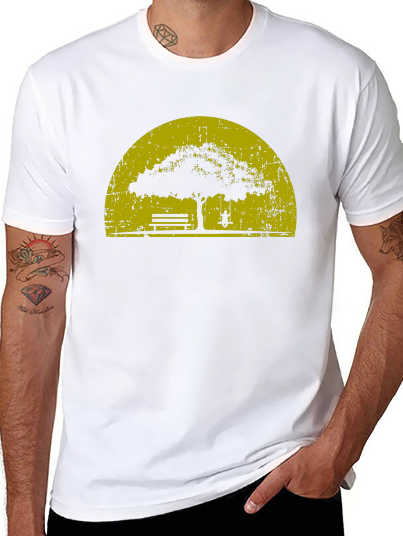 Nature Silhouette Graphic T-Shirt - Relaxed Comfort