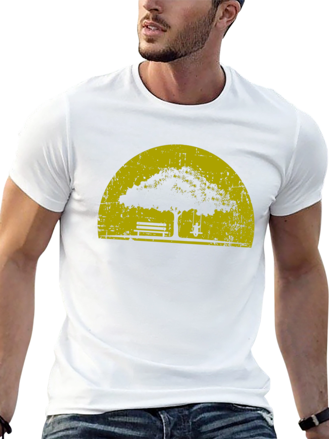 Nature Silhouette Graphic T-Shirt - Relaxed Comfort
