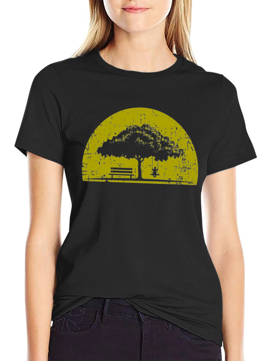 Nature Silhouette Graphic T-Shirt - Relaxed Comfort