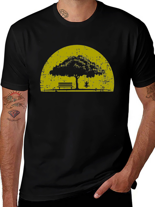 Nature Silhouette Graphic T-Shirt - Relaxed Comfort