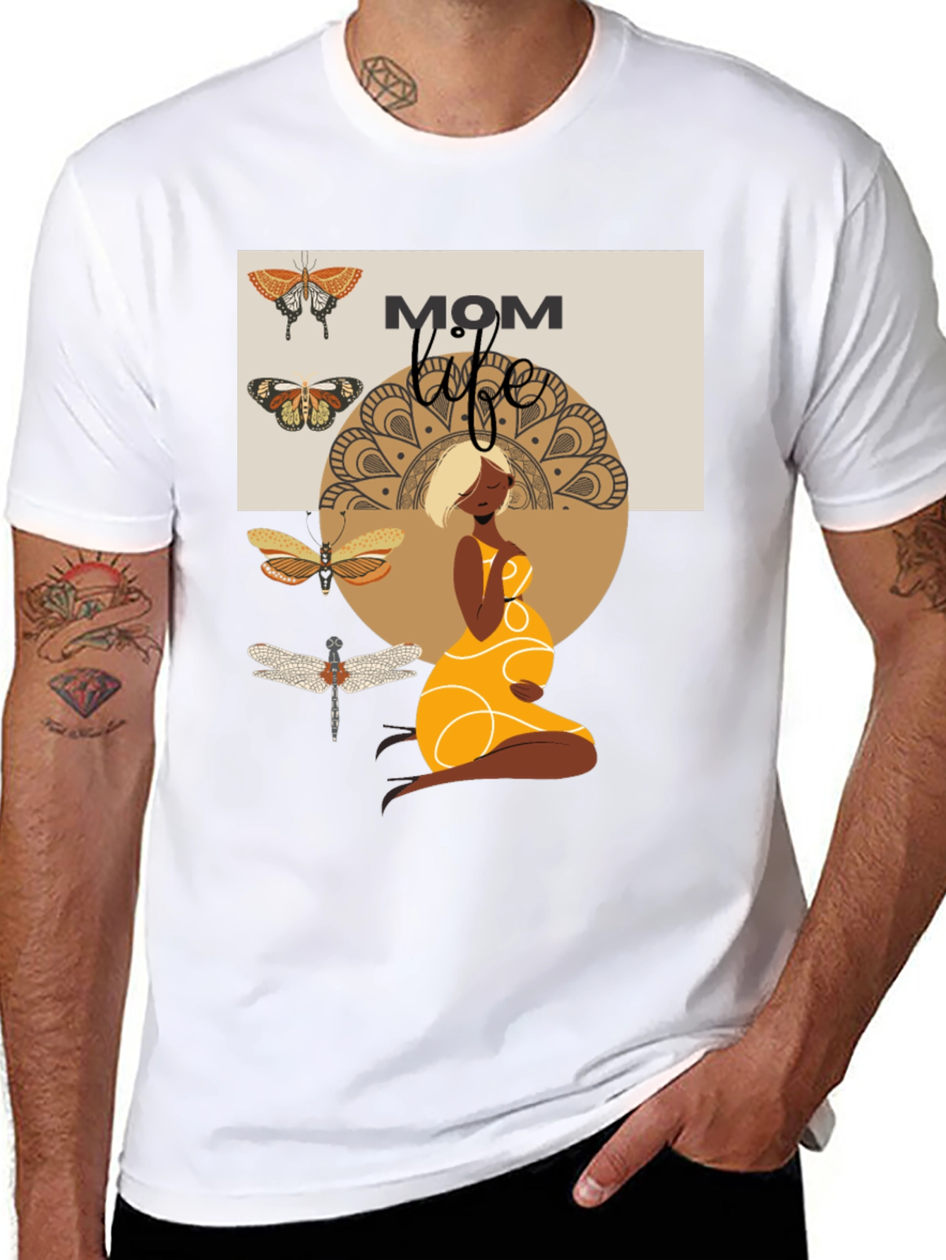 Mom Life Graphic Tee - Maternity T-Shirt