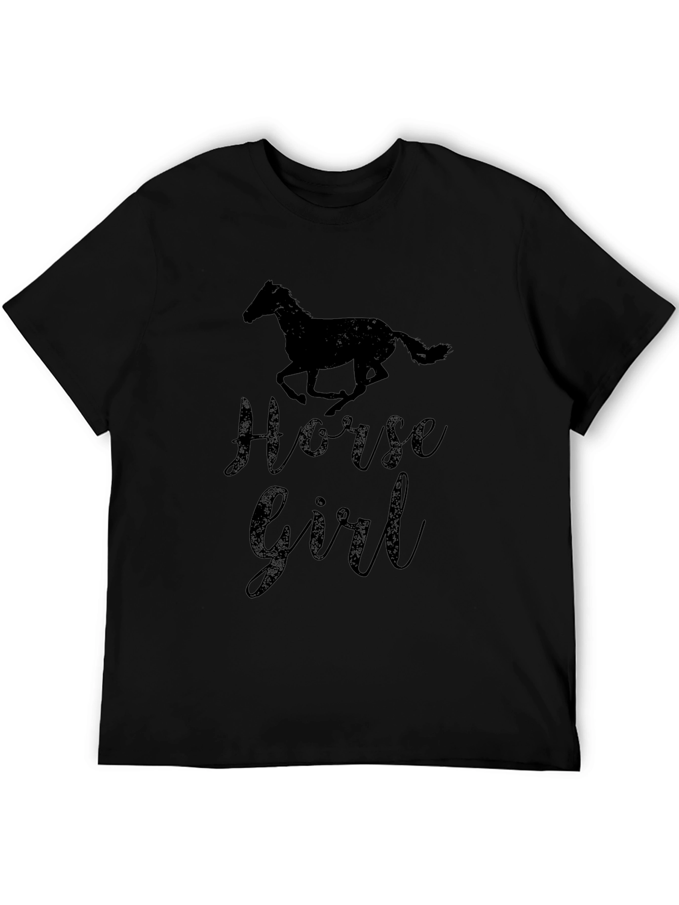 Horse Girl T-Shirt - Black Graphic Tee