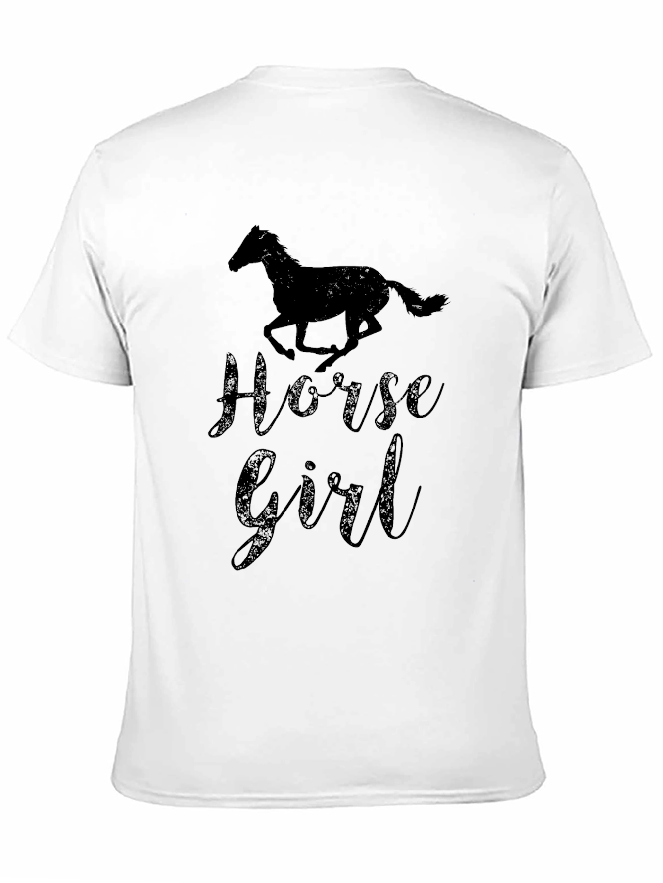 Horse Girl T-Shirt - Black Graphic Tee