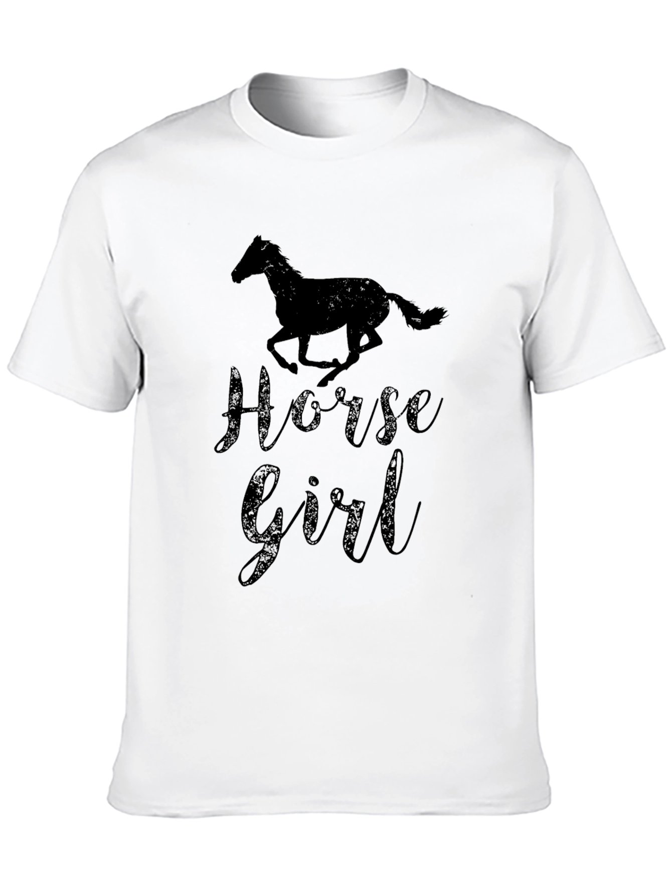 Horse Girl T-Shirt - Black Graphic Tee