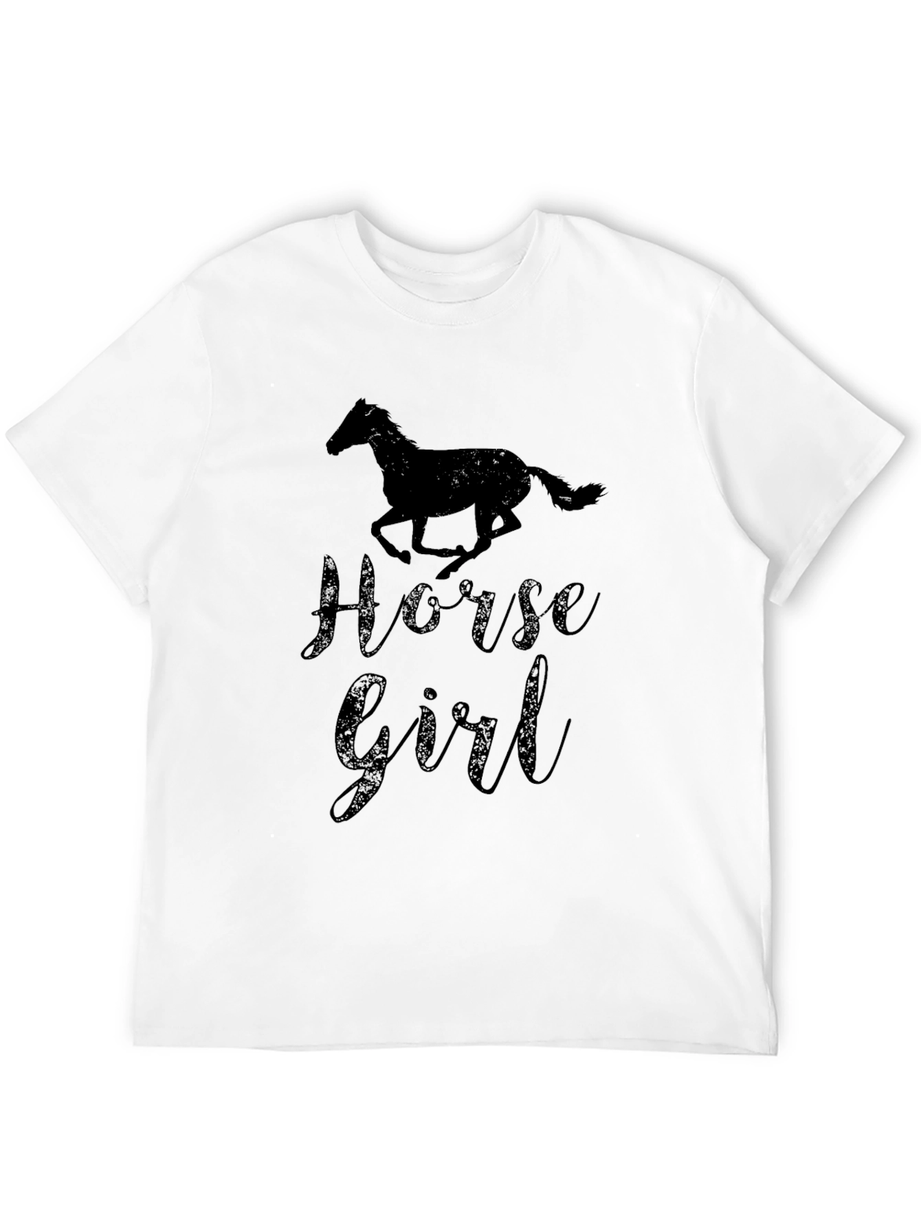 Horse Girl T-Shirt - Black Graphic Tee