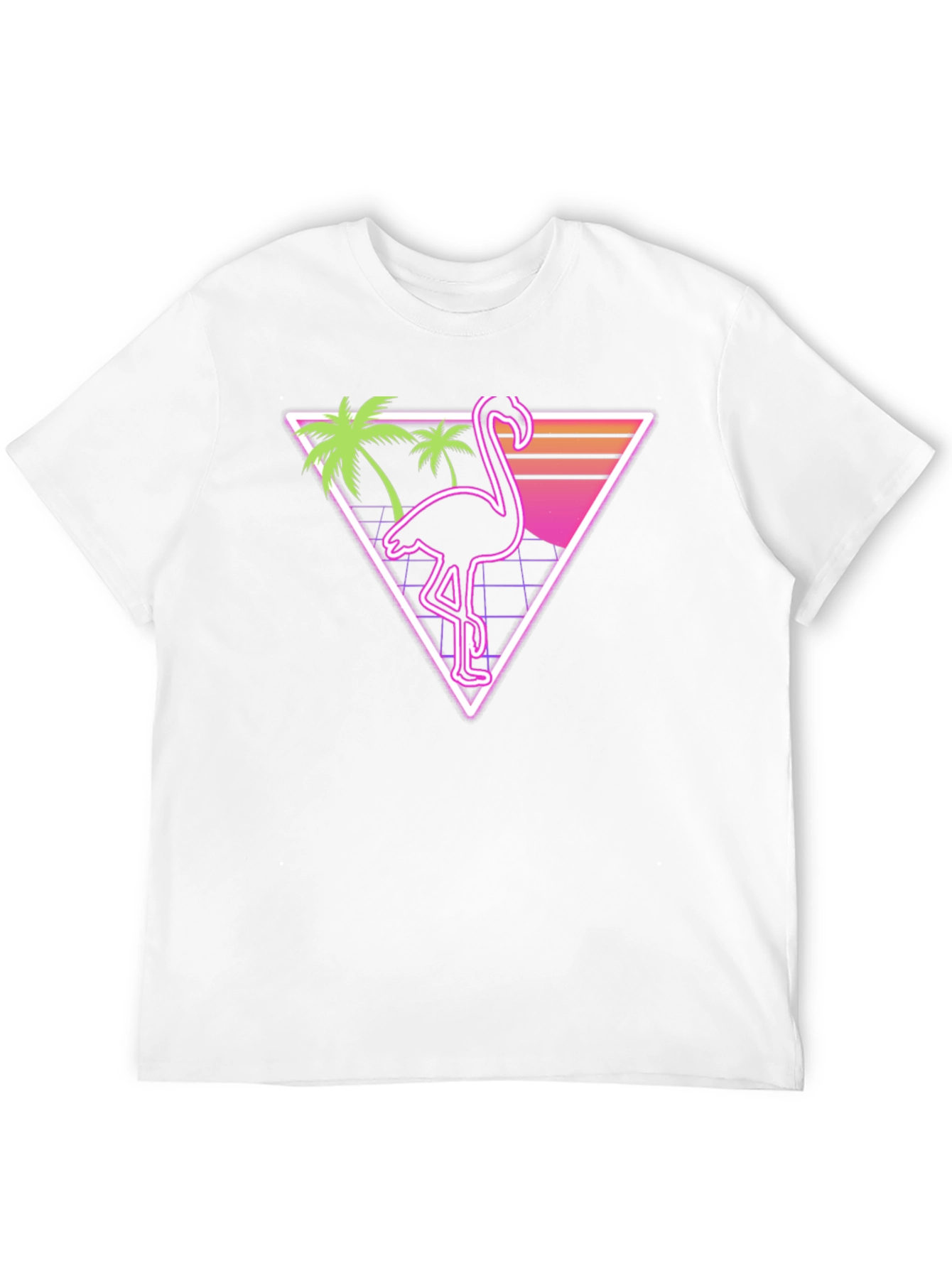 Retro Flamingo T-Shirt - Vaporwave Style