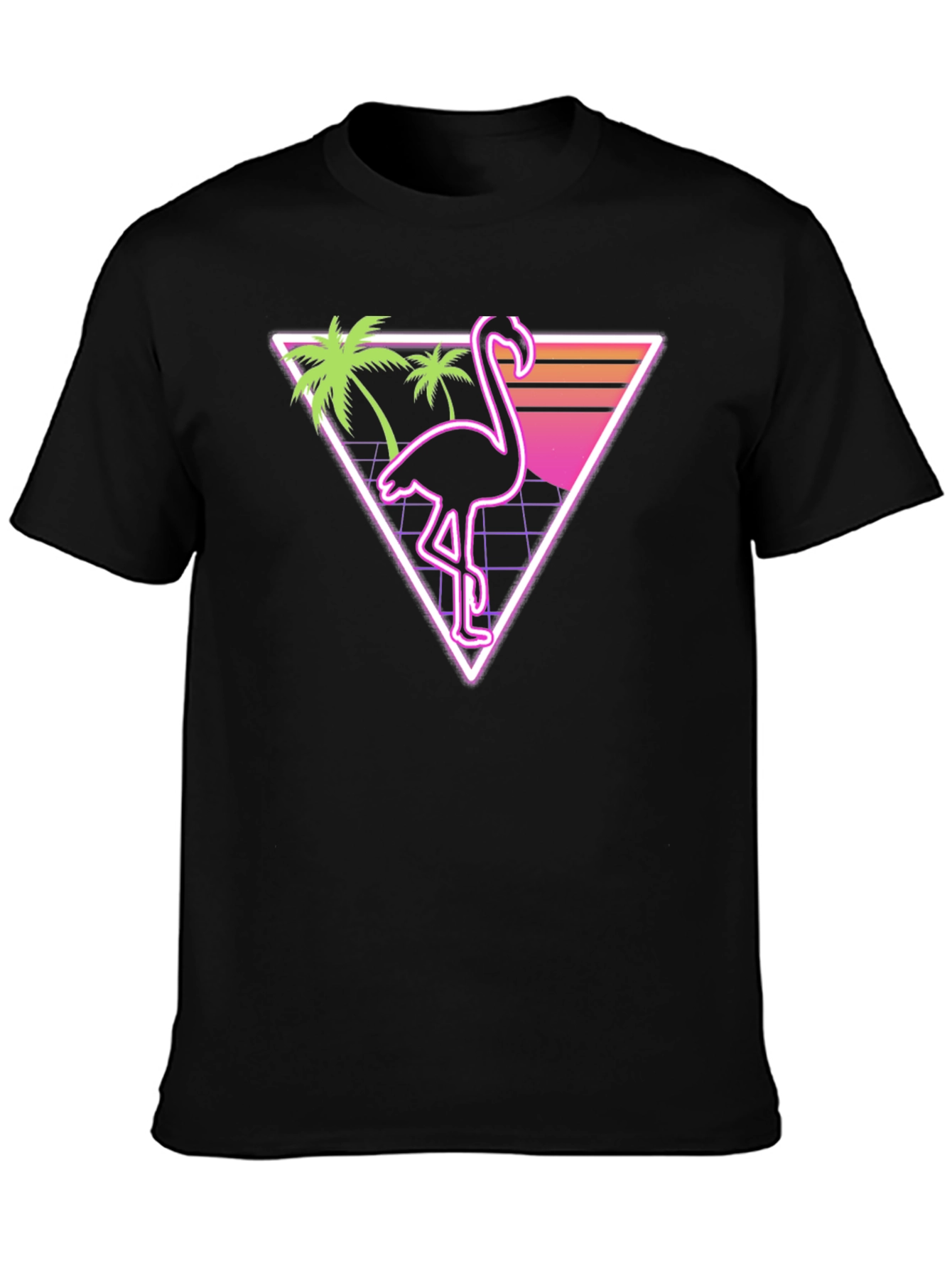 Retro Flamingo T-Shirt - Vaporwave Style