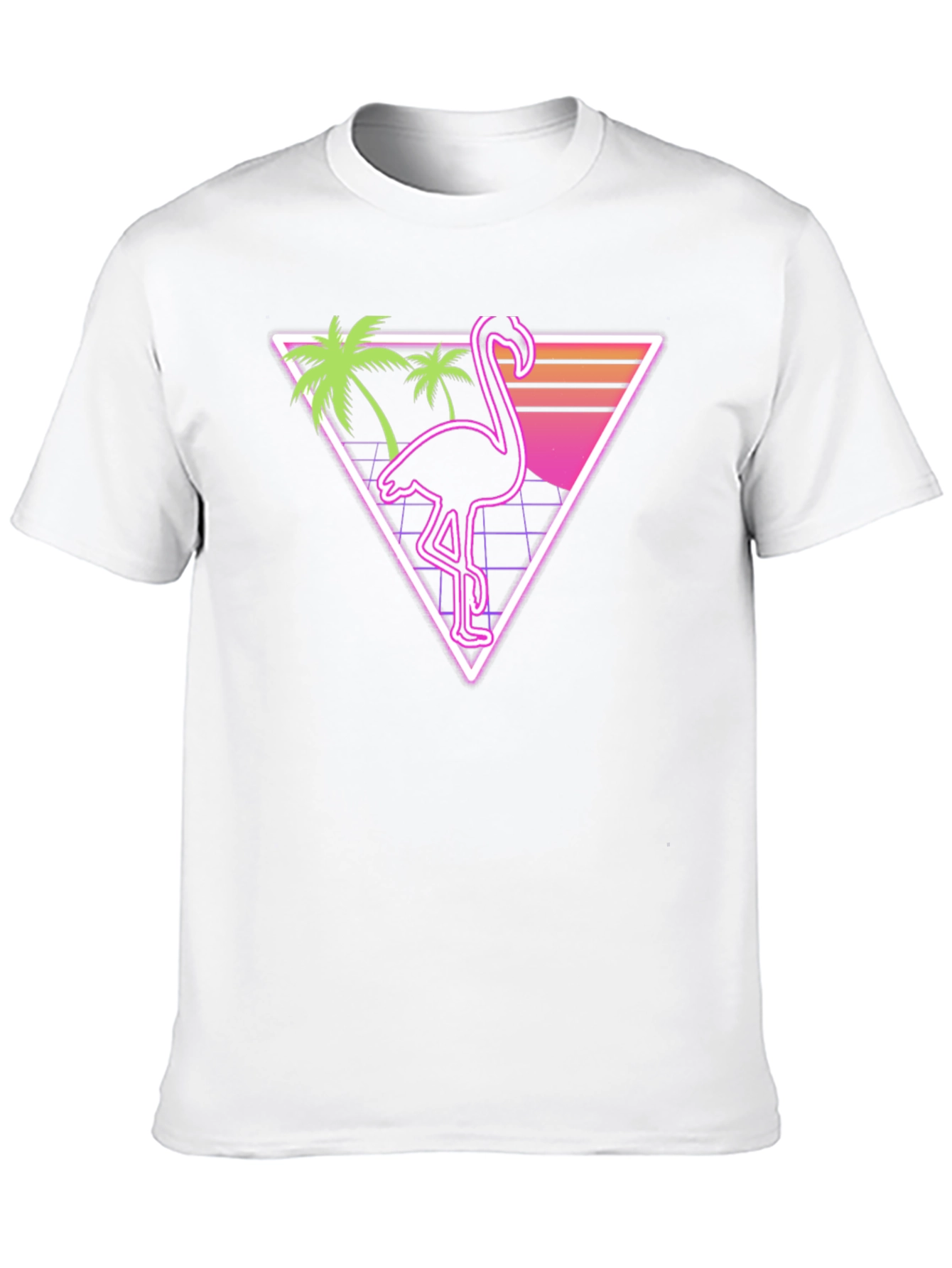 Retro Flamingo T-Shirt - Vaporwave Style