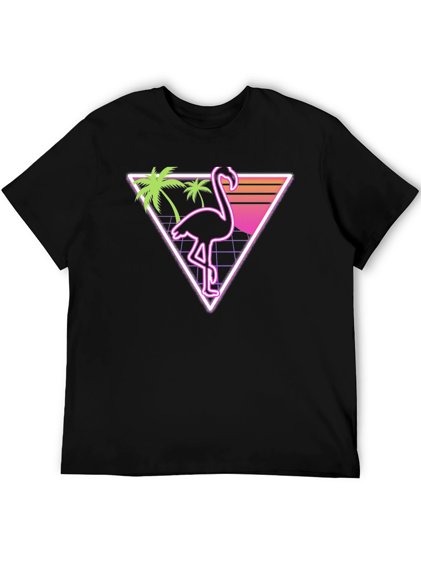 Retro Flamingo T-Shirt - Vaporwave Style