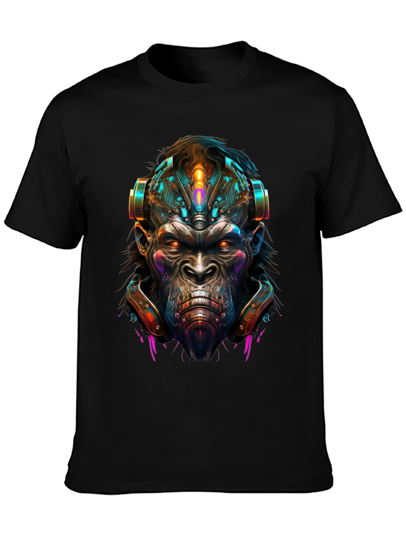 Cyber Ape T-Shirt - Futuristic Graphic Tee