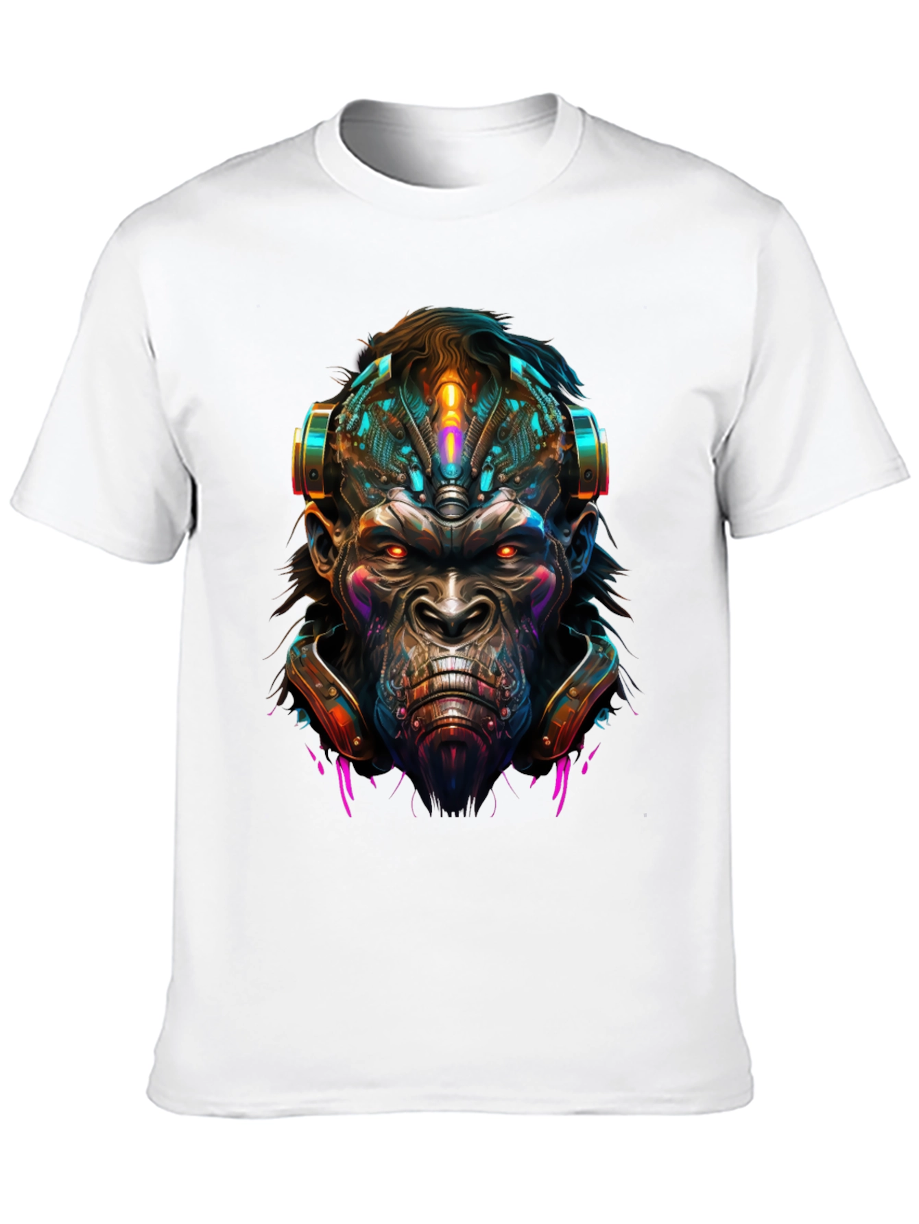 Cyber Ape T-Shirt - Futuristic Graphic Tee