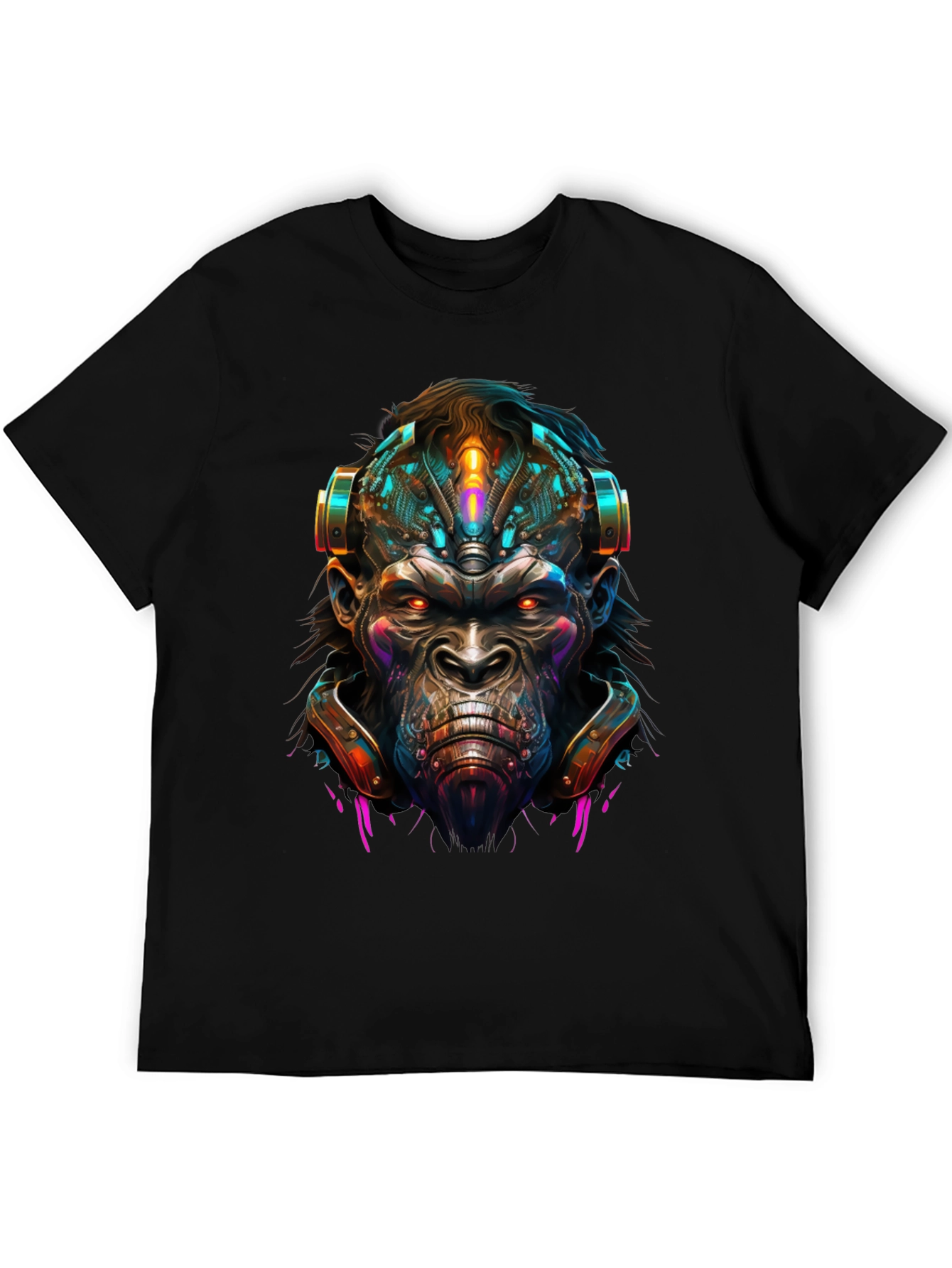 Cyber Ape T-Shirt - Futuristic Graphic Tee