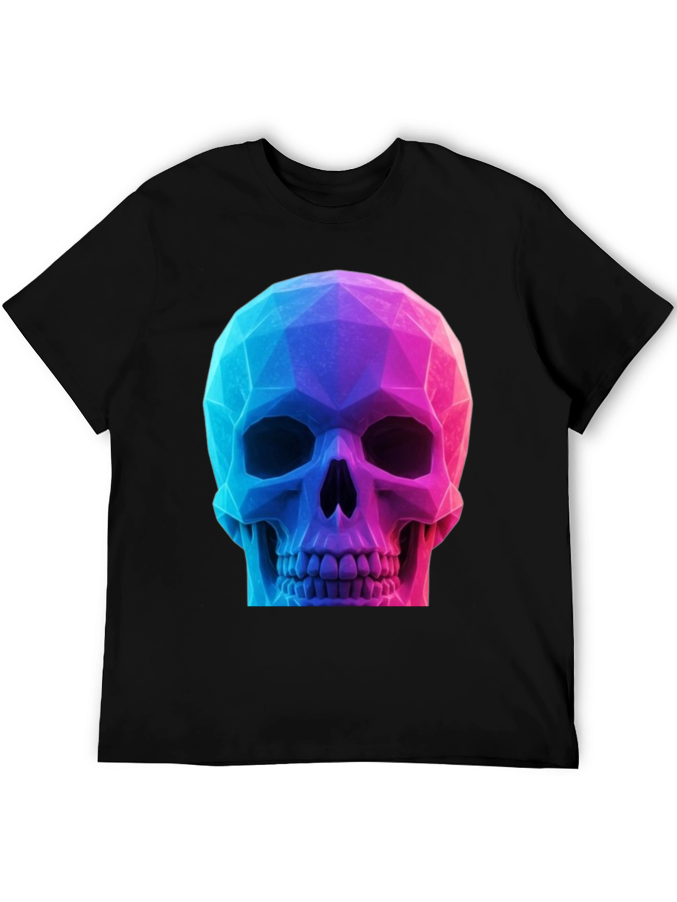 Geometric Skull Graphic T-Shirt