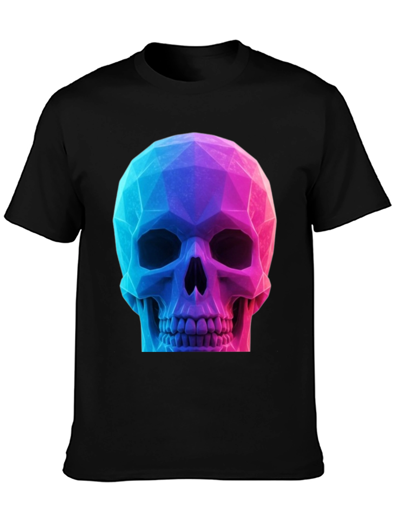 Geometric Skull Graphic T-Shirt