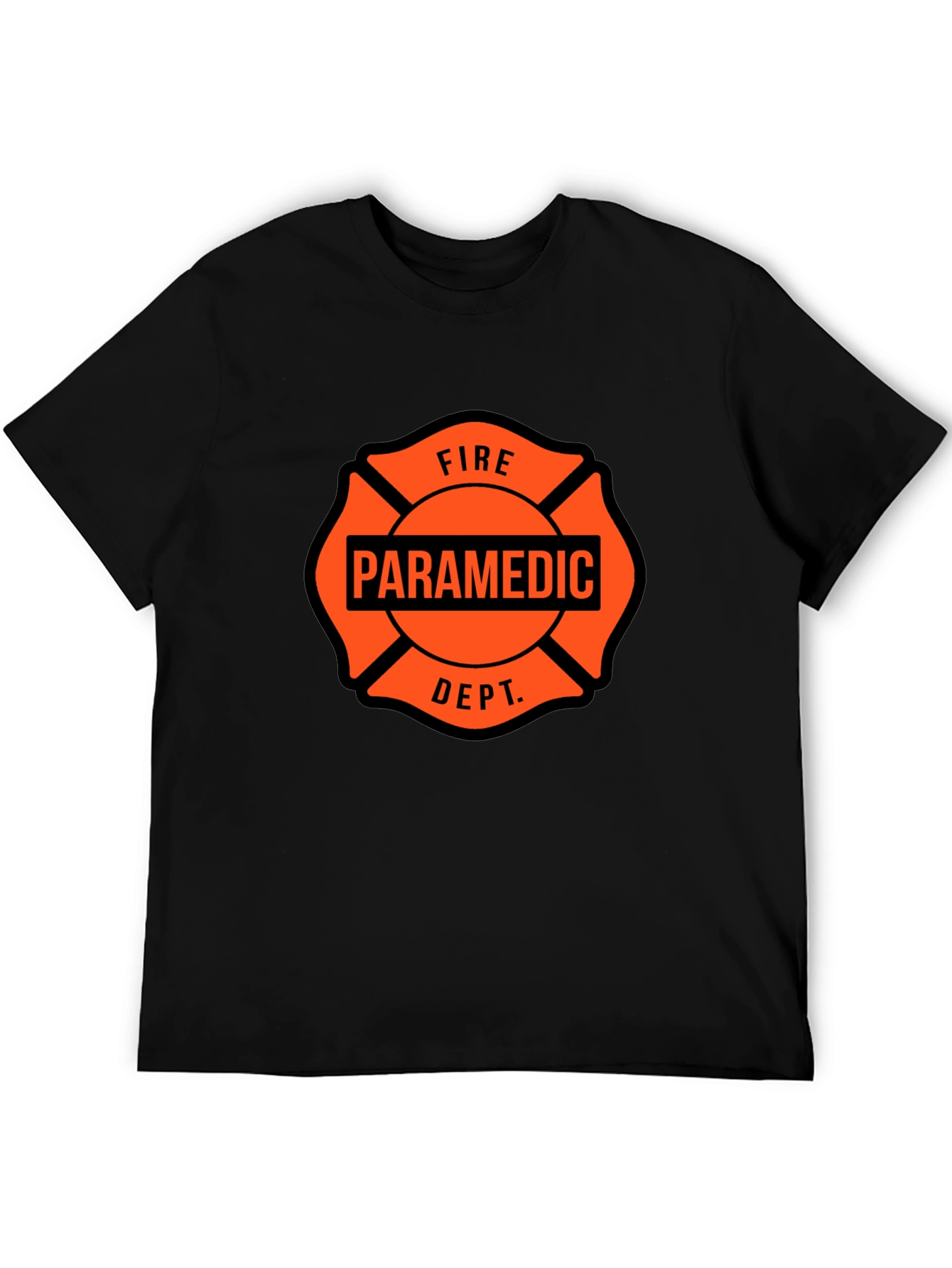 Paramedic Fire Dept. Maltese Cross T-Shirt