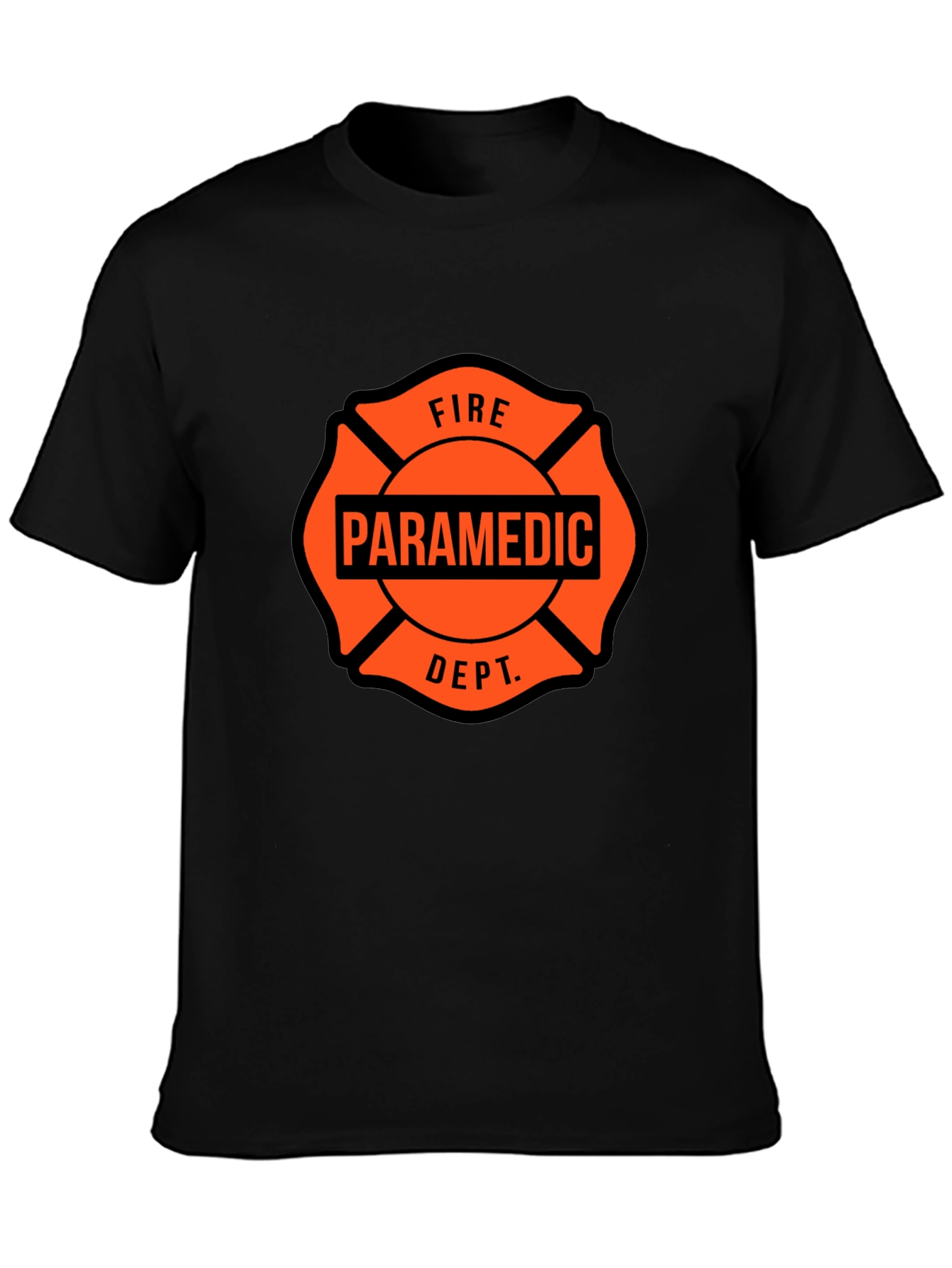 Paramedic Fire Dept. Maltese Cross T-Shirt