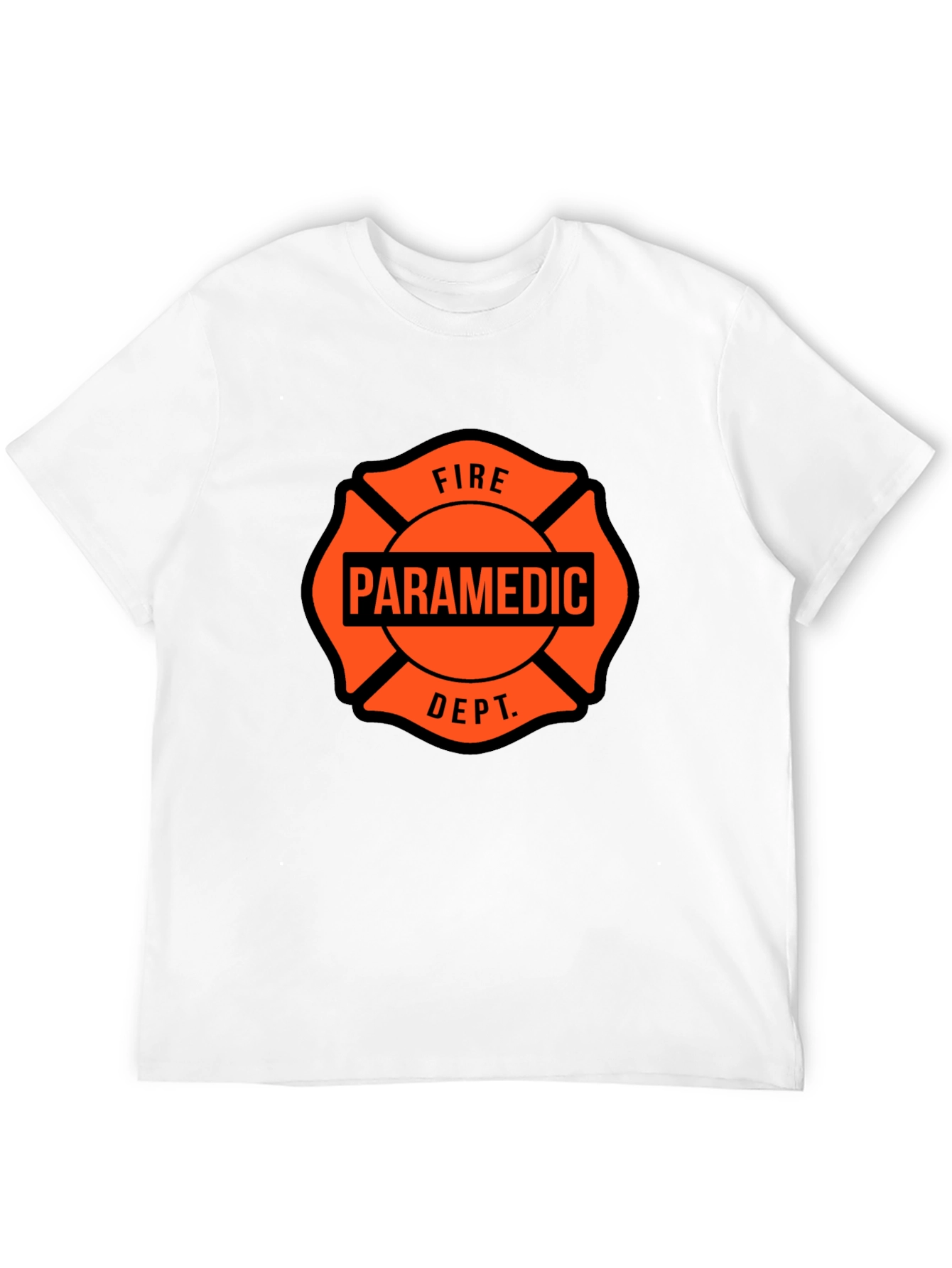 Paramedic Fire Dept. Maltese Cross T-Shirt