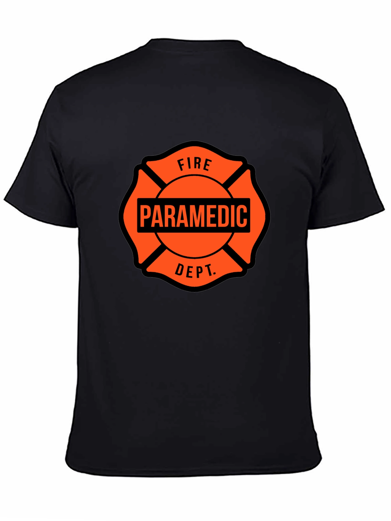 Paramedic Fire Dept. Maltese Cross T-Shirt