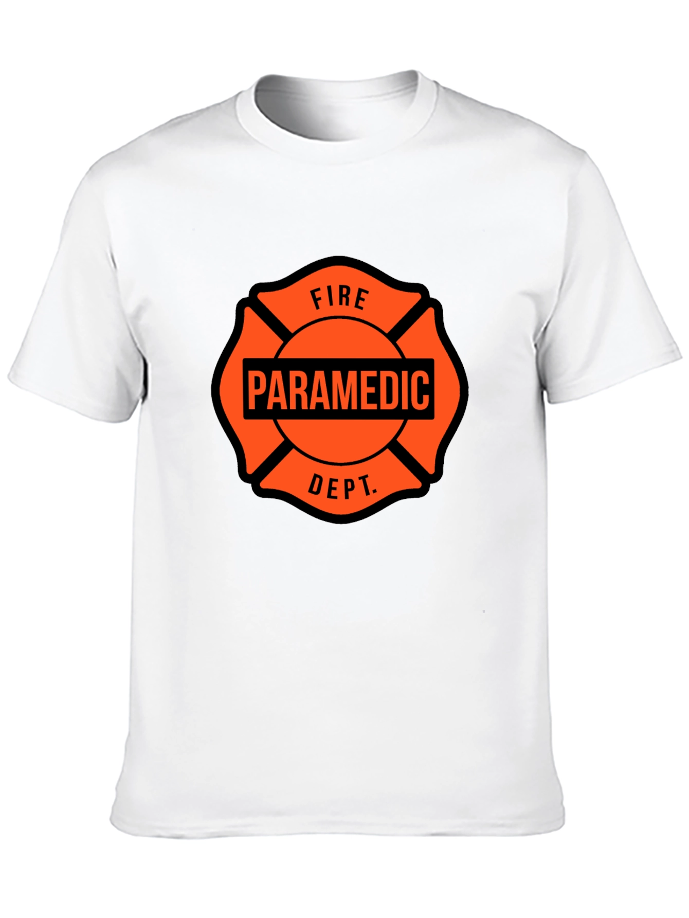 Paramedic Fire Dept. Maltese Cross T-Shirt