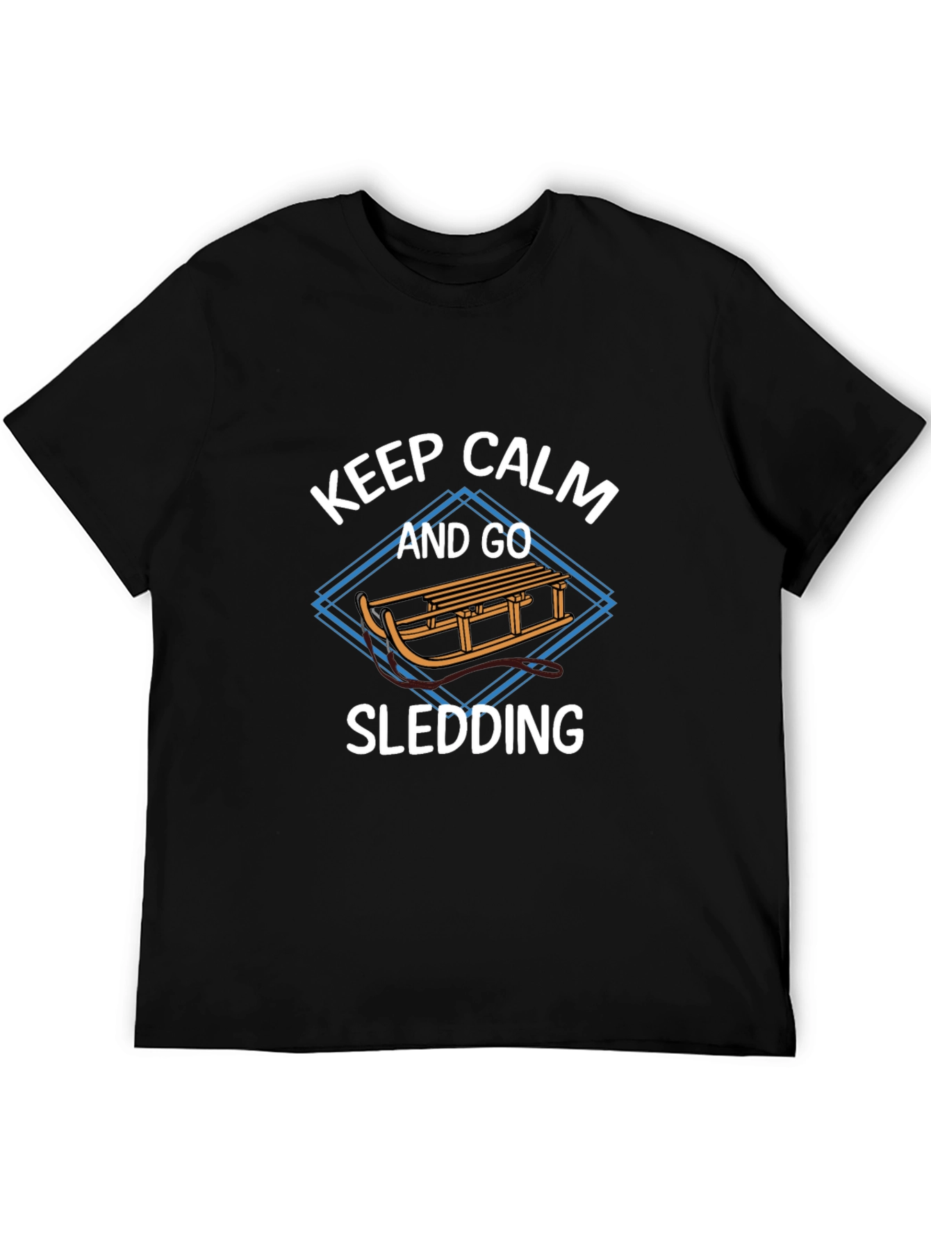 Keep Calm and Go Sledding Graphic Tee