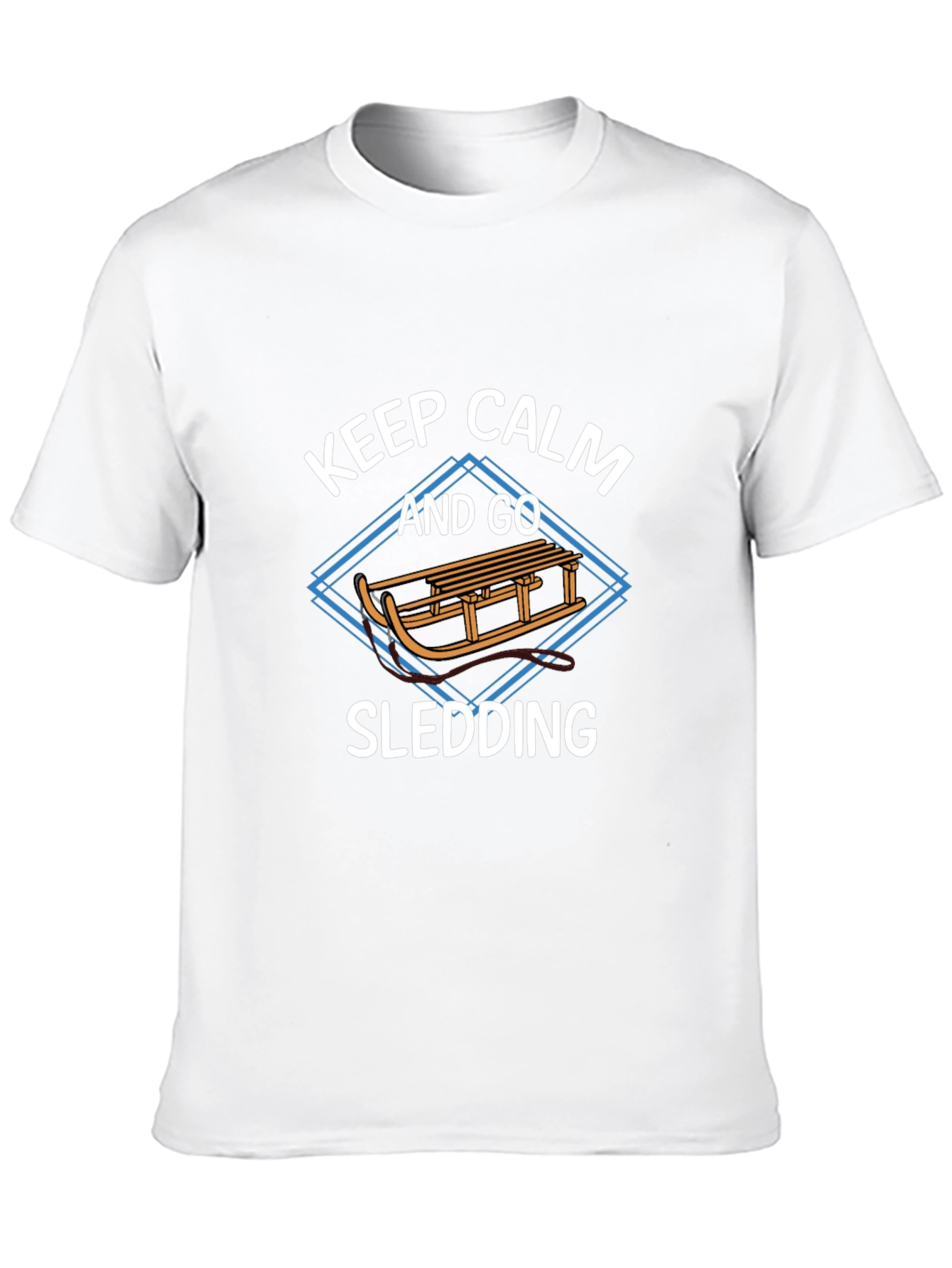 Keep Calm and Go Sledding Graphic Tee