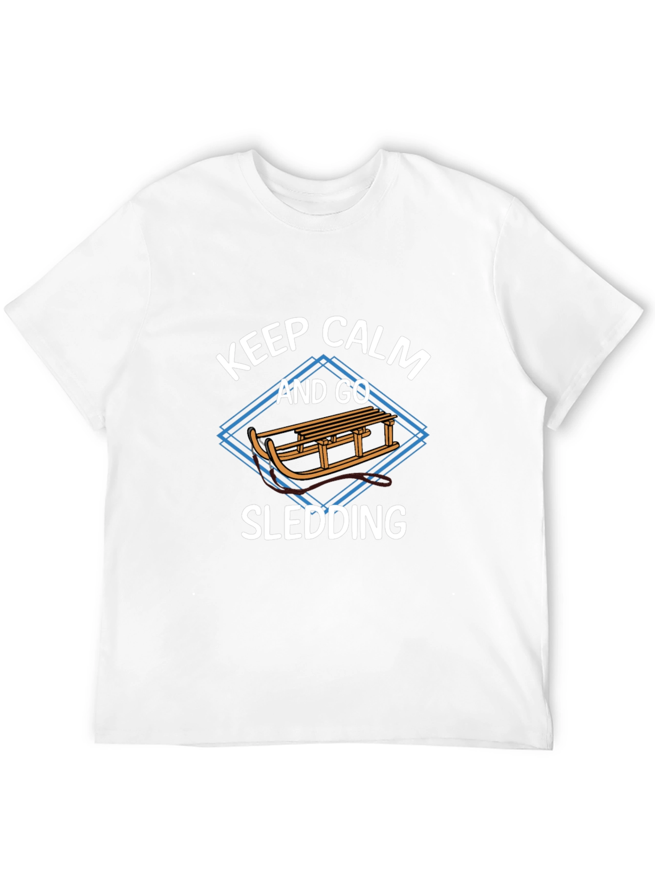 Keep Calm and Go Sledding Graphic Tee