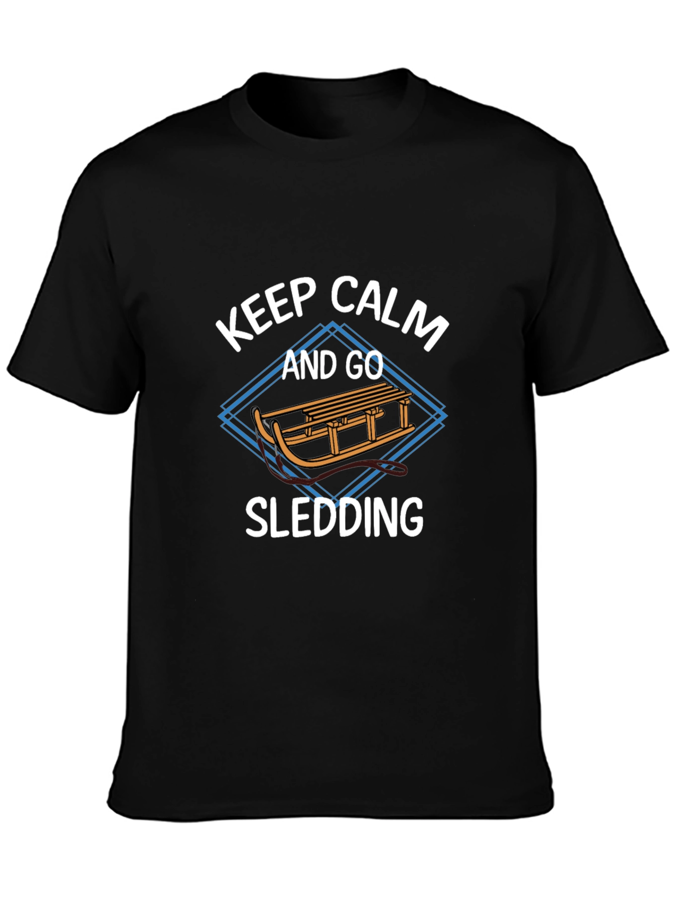 Keep Calm and Go Sledding Graphic Tee