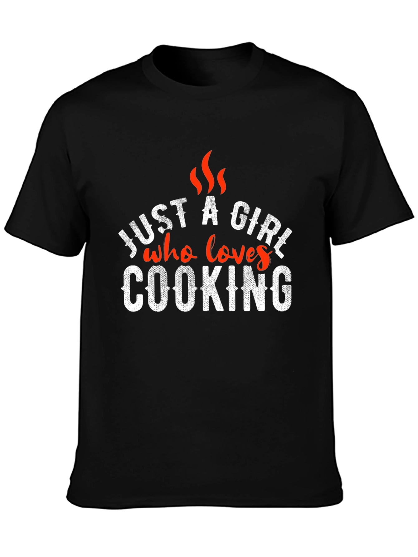 Just A Girl Who Loves Cooking - Novelty T-Shirt
