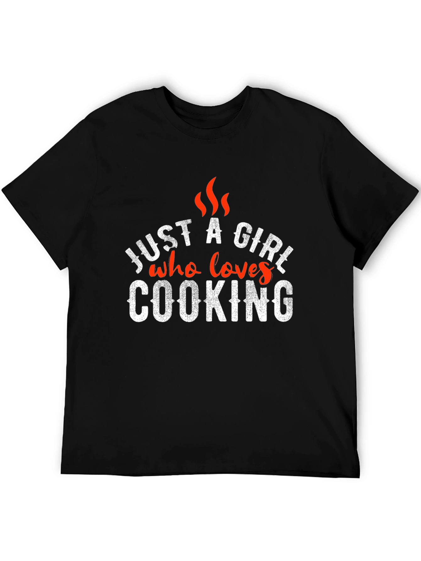 Just A Girl Who Loves Cooking - Novelty T-Shirt