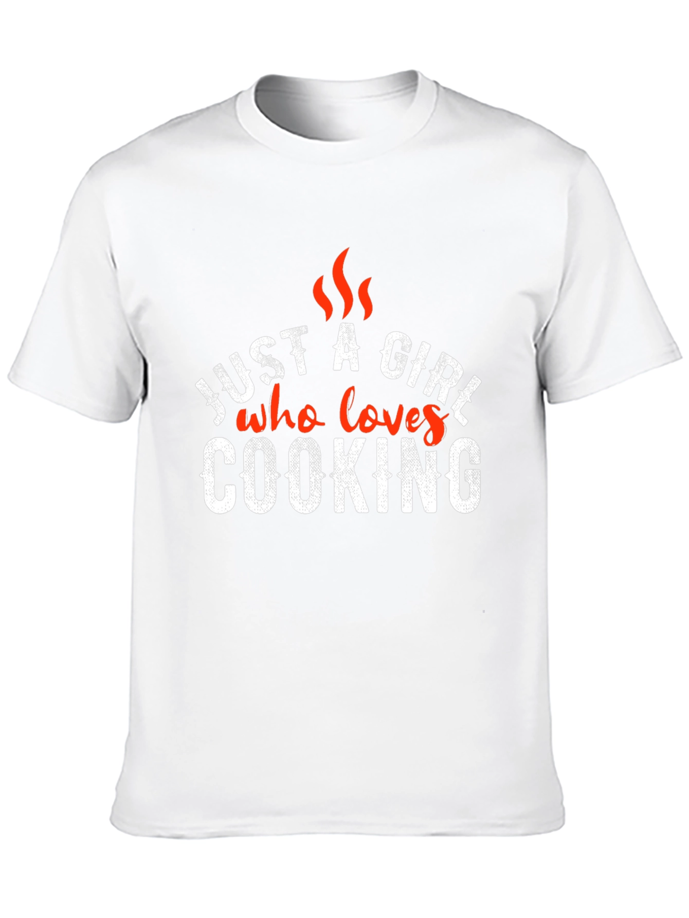 Just A Girl Who Loves Cooking - Novelty T-Shirt