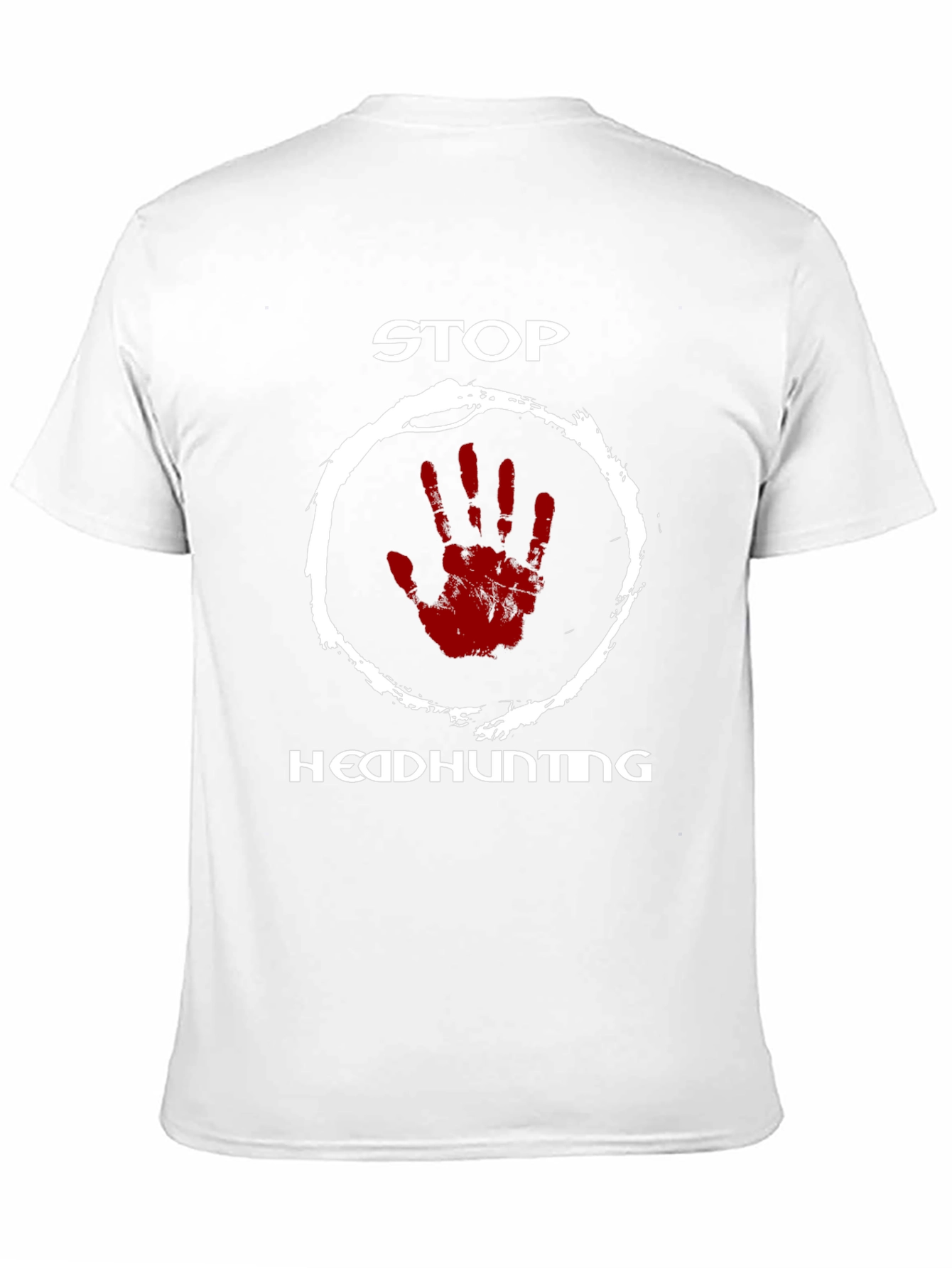 Stop Headhunting T-Shirt - Black Graphic Print