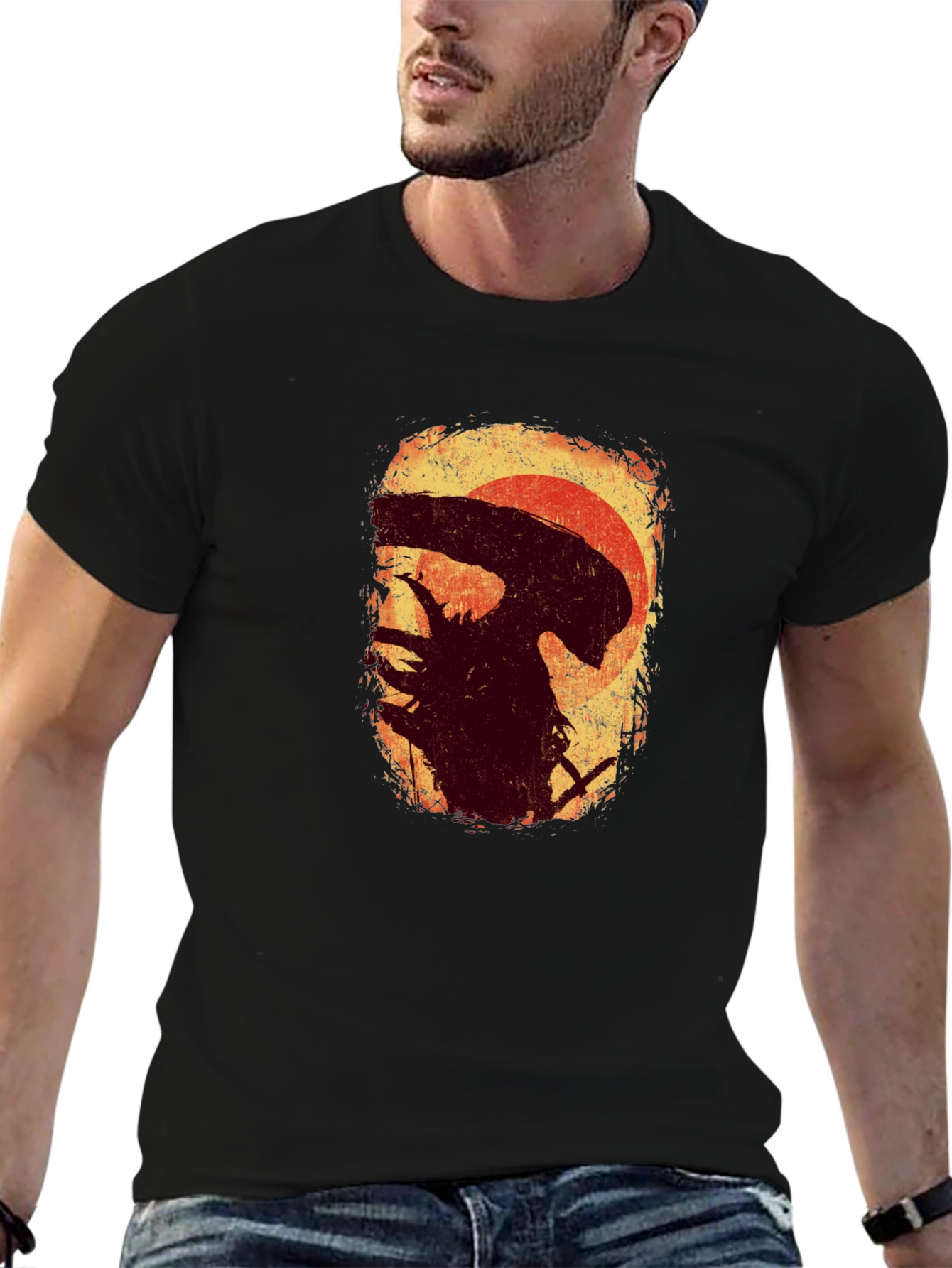 Alien Silhouette T-Shirt - Sci-Fi Graphic Tee