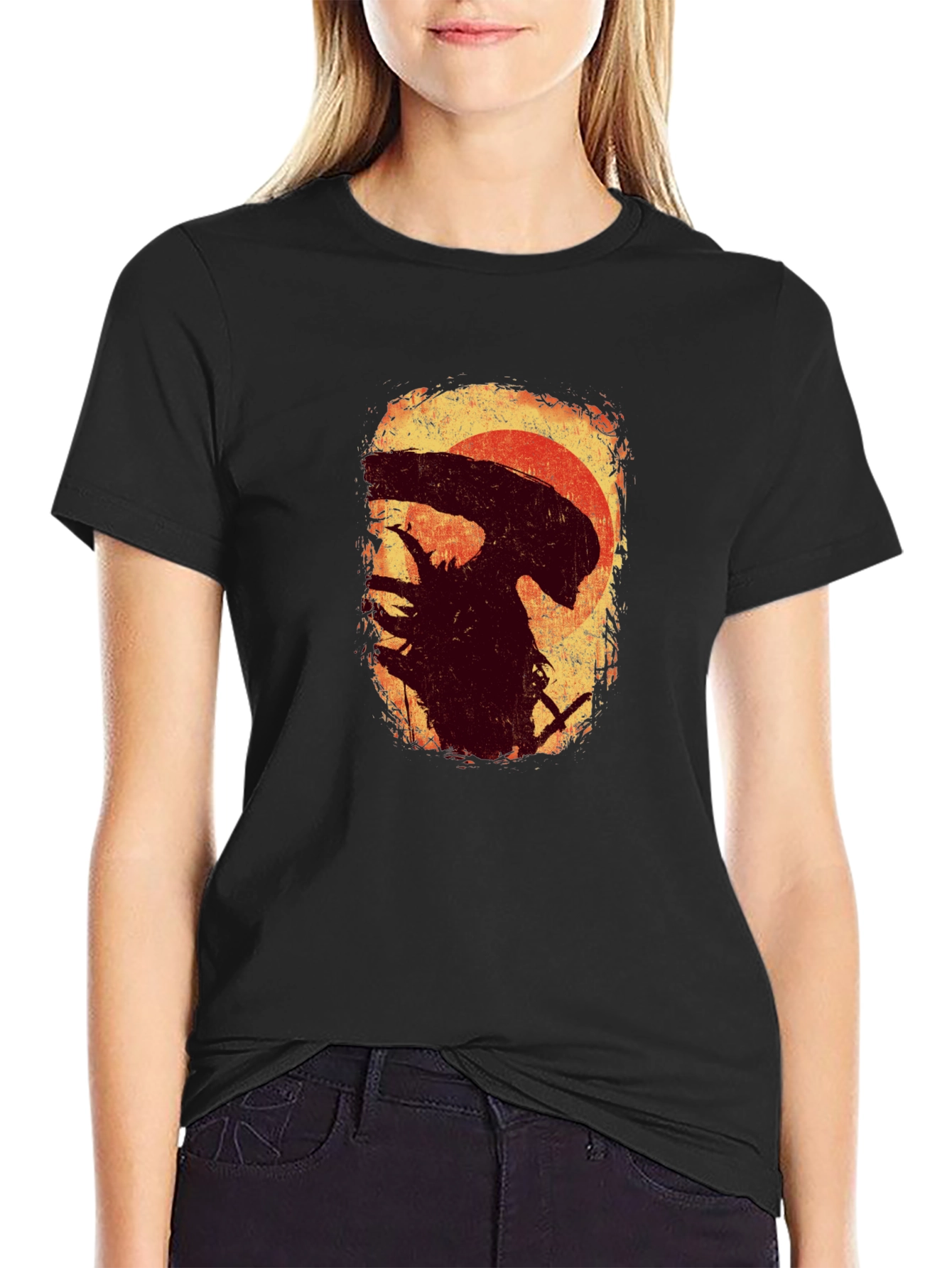 Alien Silhouette T-Shirt - Sci-Fi Graphic Tee