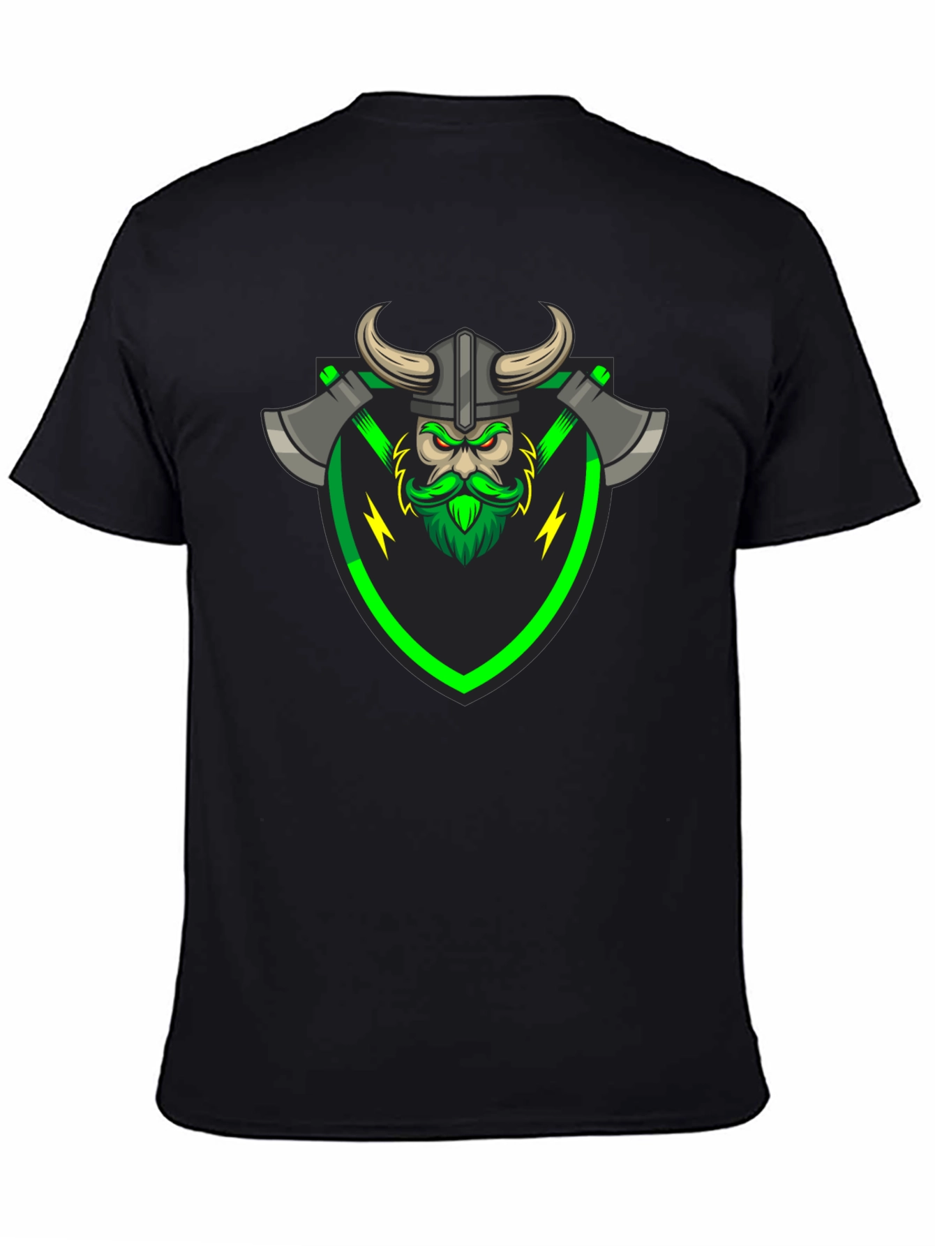 Viking Warrior Graphic Tee - Black T-Shirt