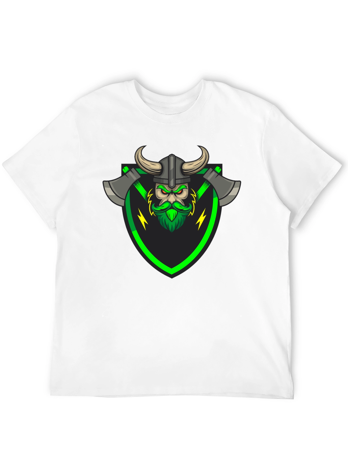Viking Warrior Graphic Tee - Black T-Shirt