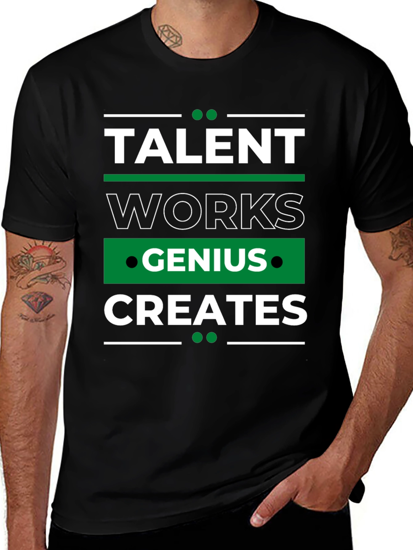 Talent Works Genius Creates T-Shirt