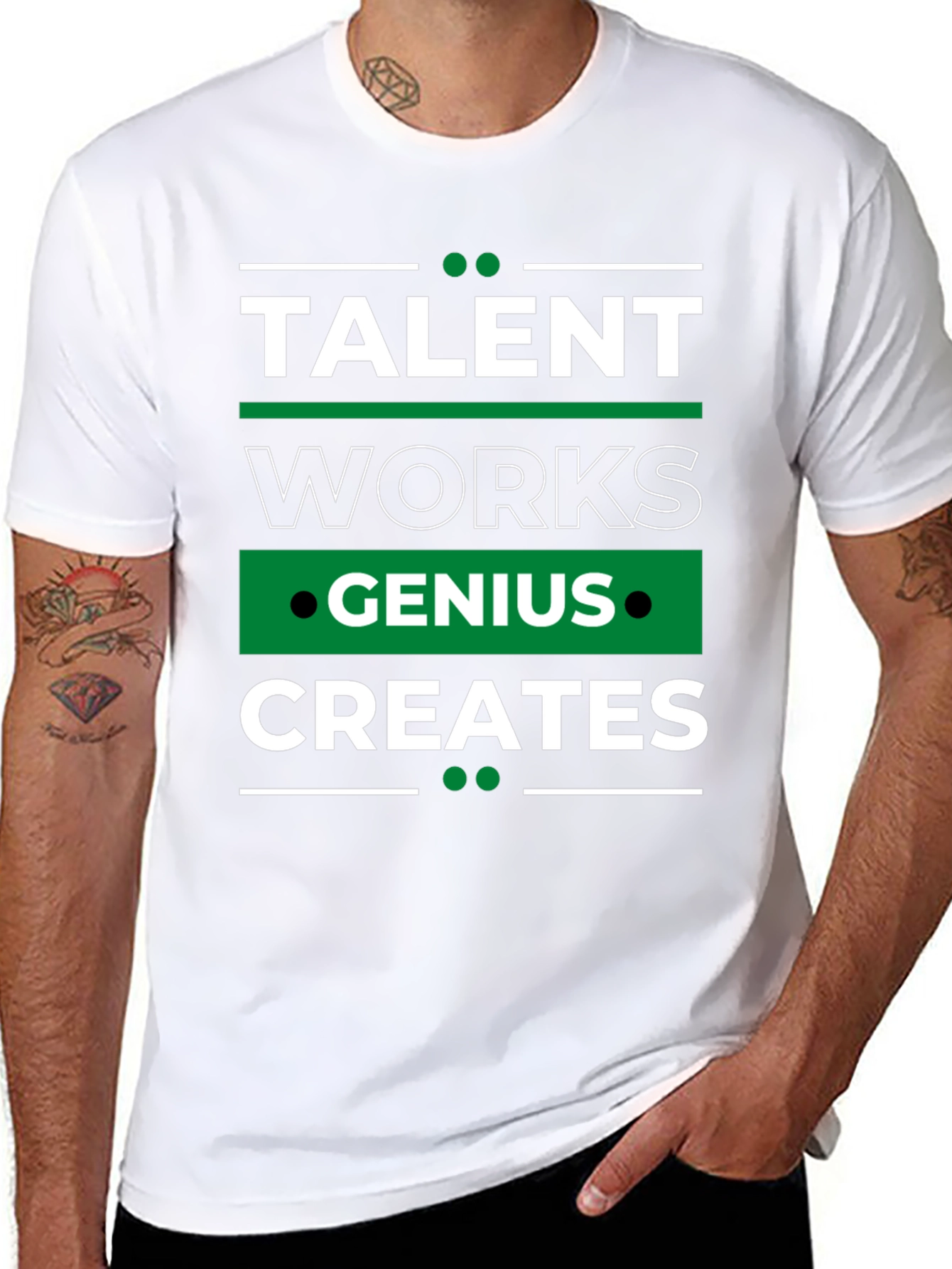 Talent Works Genius Creates T-Shirt