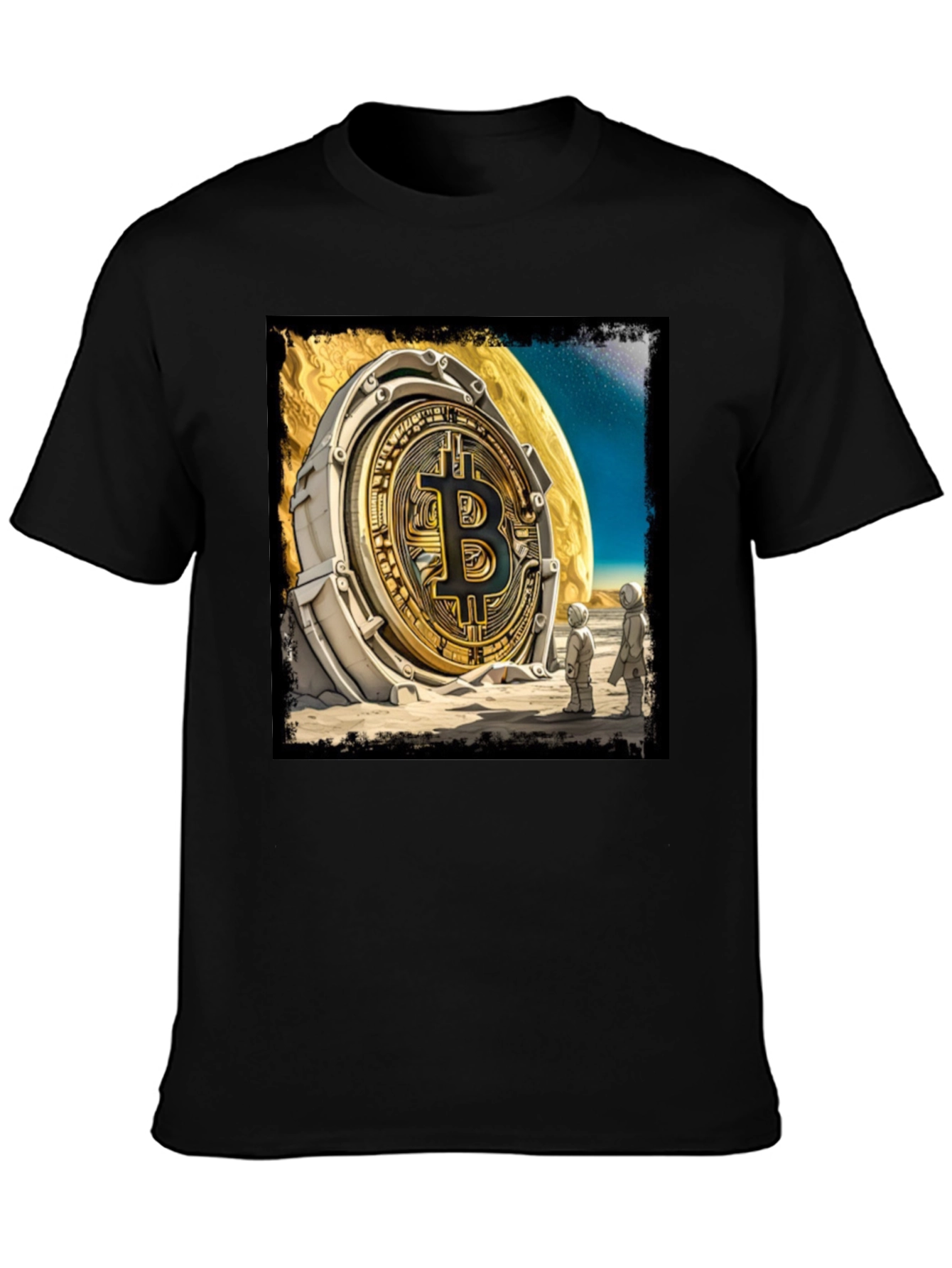 Bitcoin Moon Landing Graphic Tee