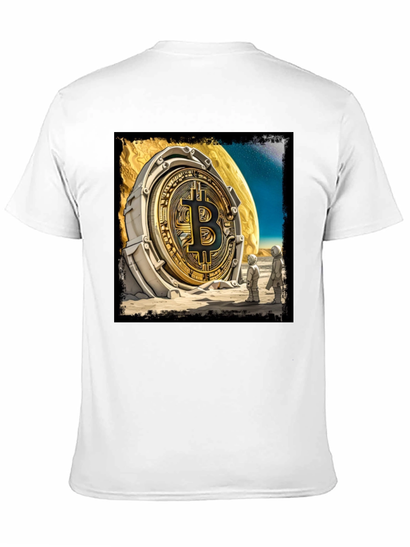 Bitcoin Moon Landing Graphic Tee