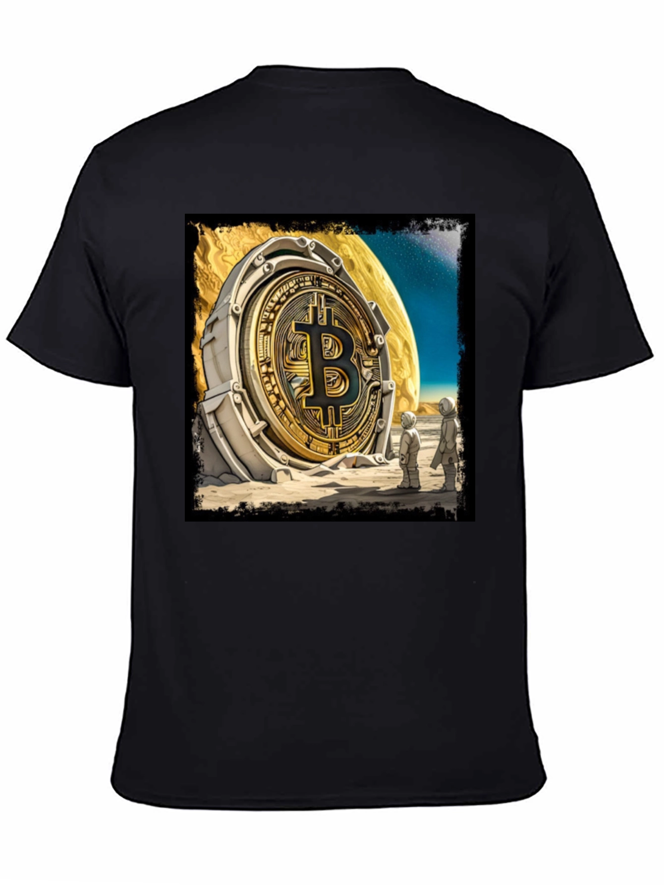 Bitcoin Moon Landing Graphic Tee