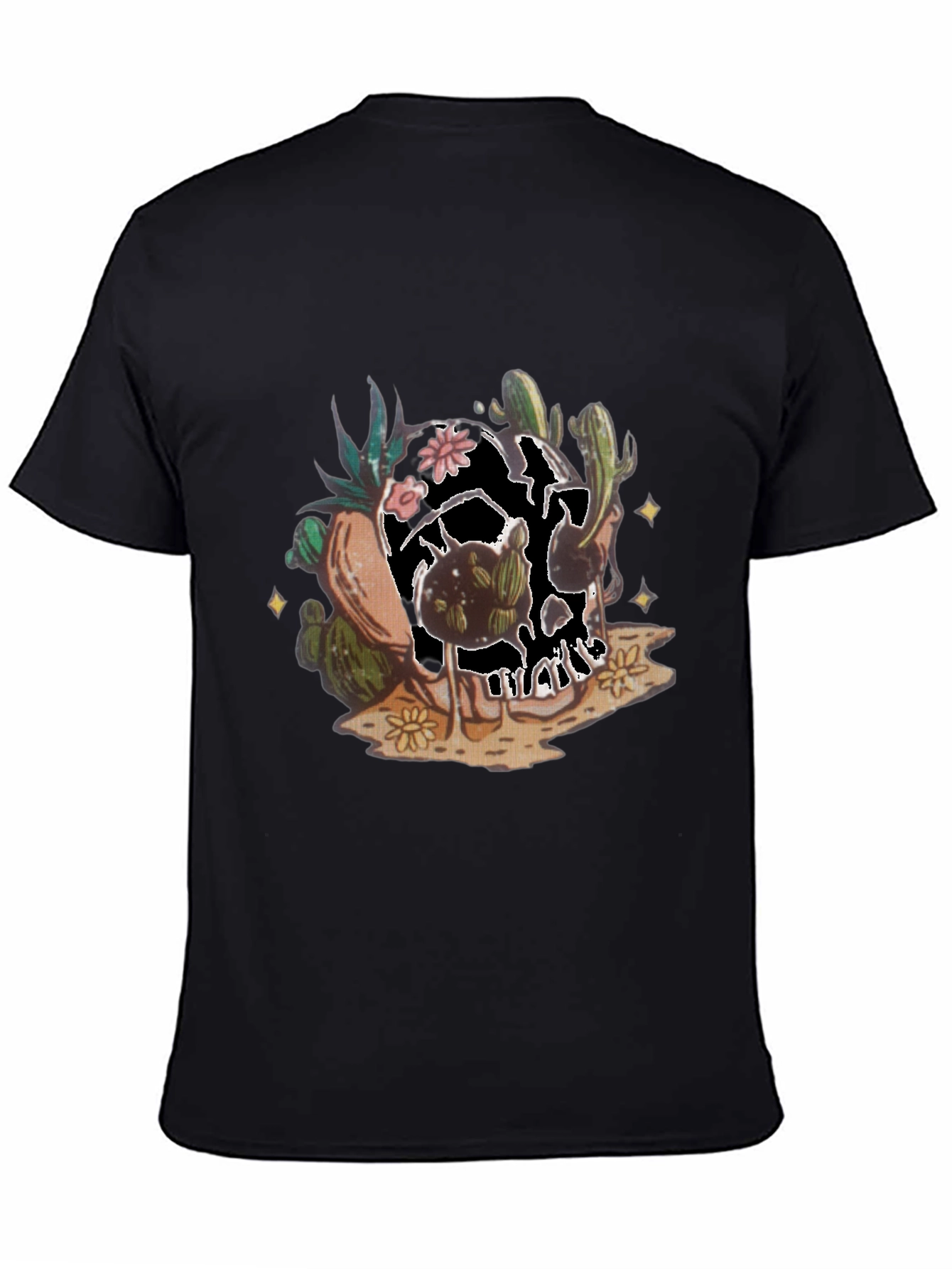 Cactus Skull Graphic Tee - Unique Desert Style
