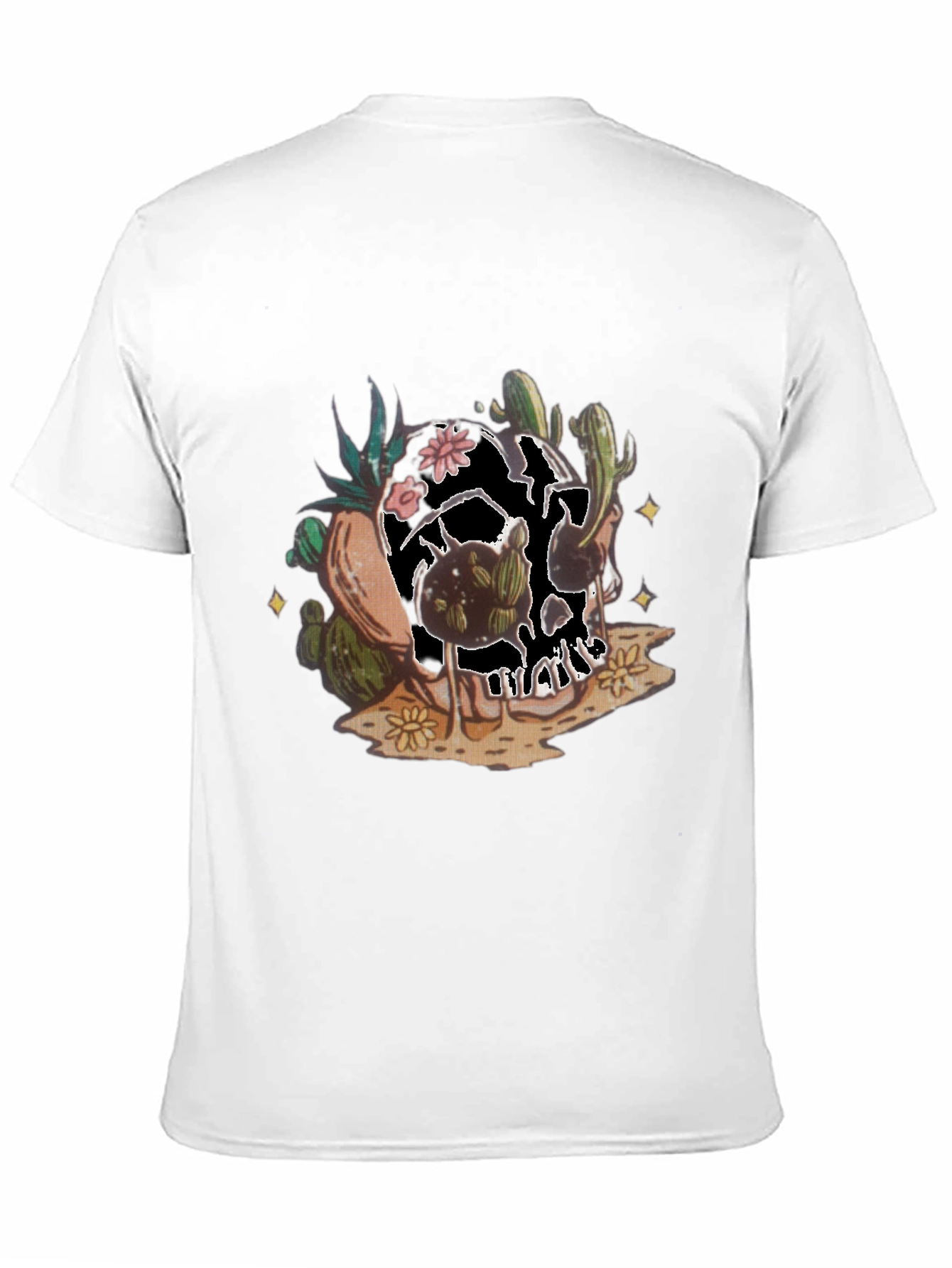 Cactus Skull Graphic Tee - Unique Desert Style