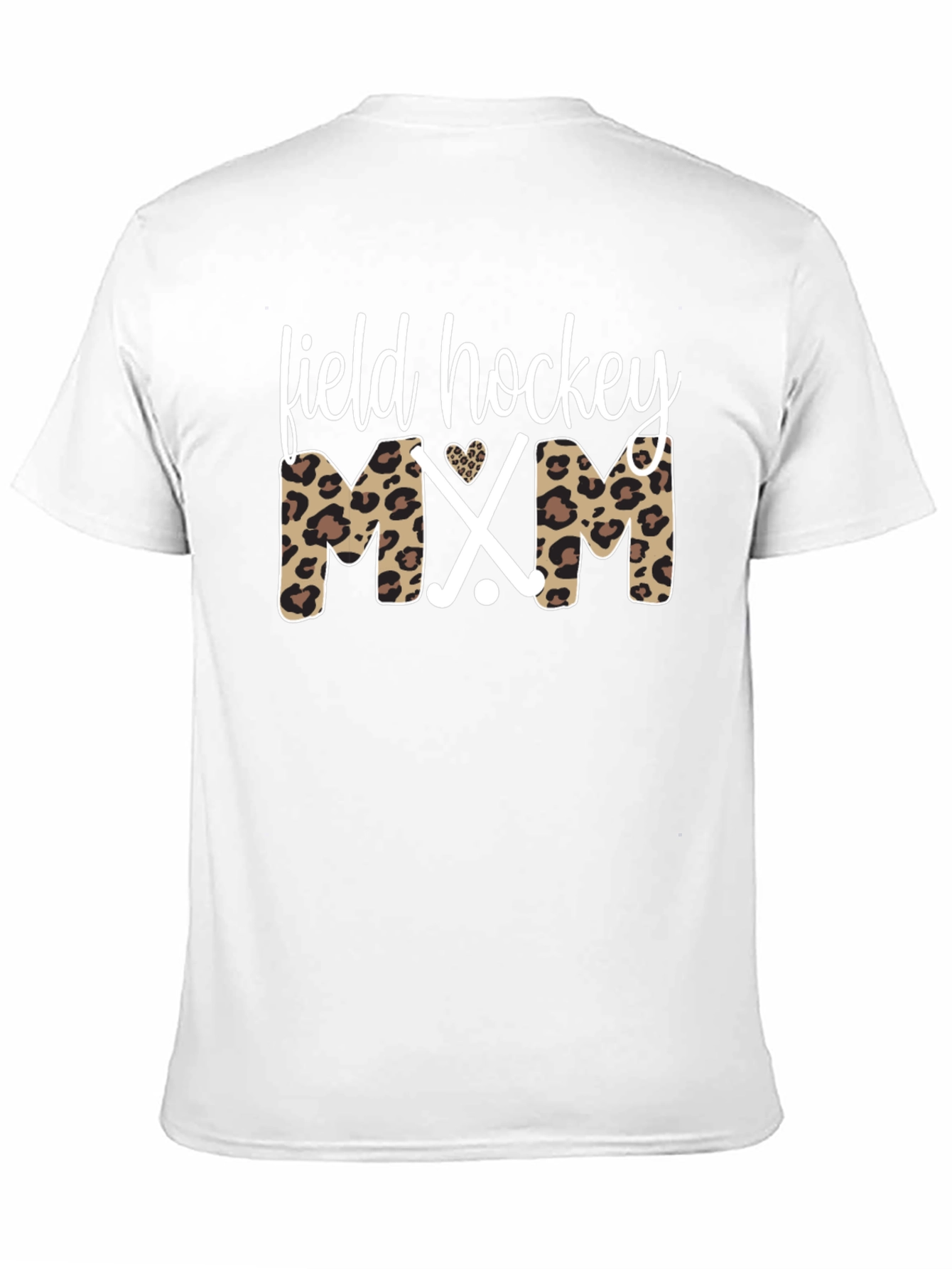 Field Hockey Mom Leopard Print T-Shirt