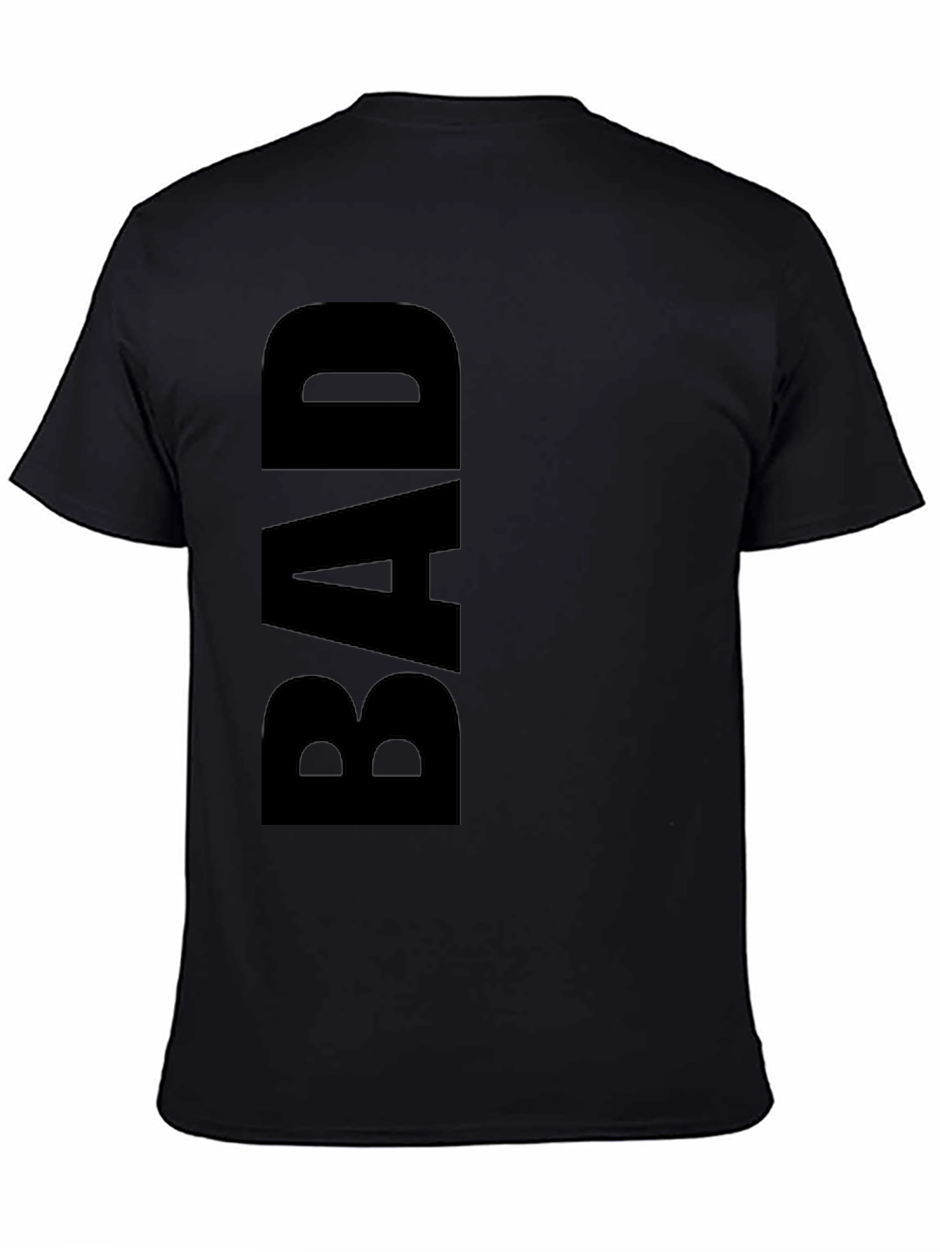 Black BAD Graphic Tee - Trendy Casual Wear