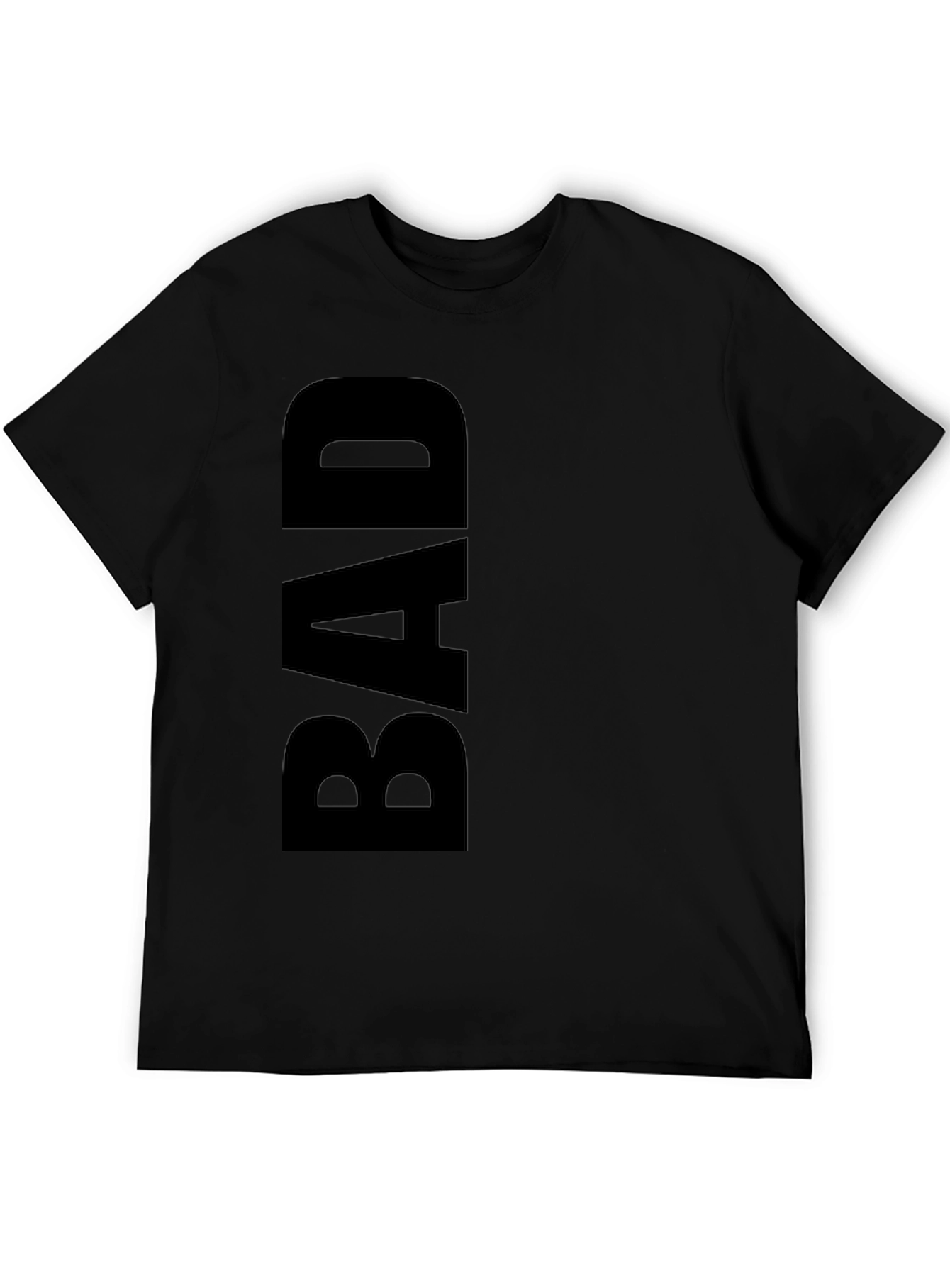 Black BAD Graphic Tee - Trendy Casual Wear