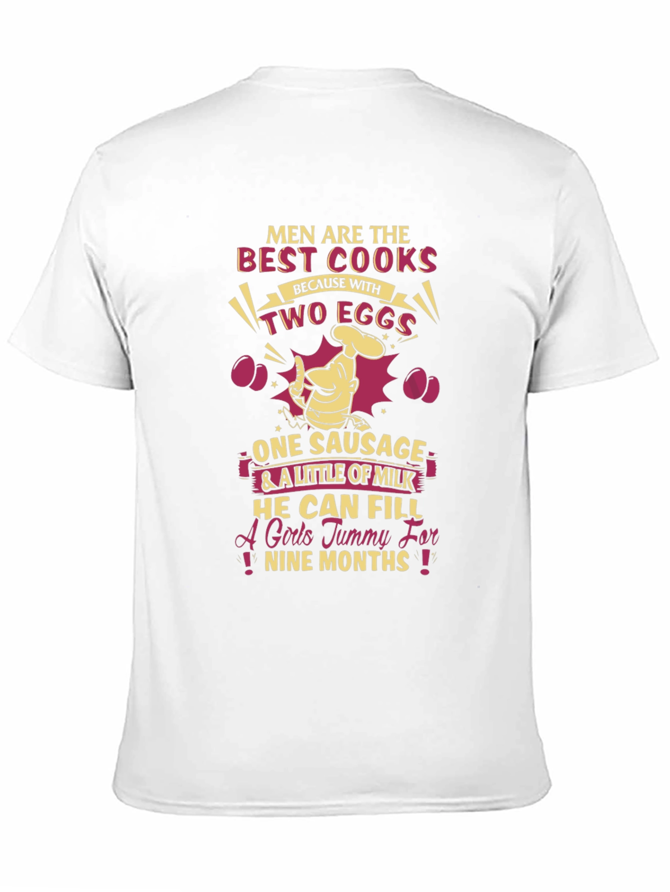 Funny Mens Best Cooks Eggs Sausage T-Shirt