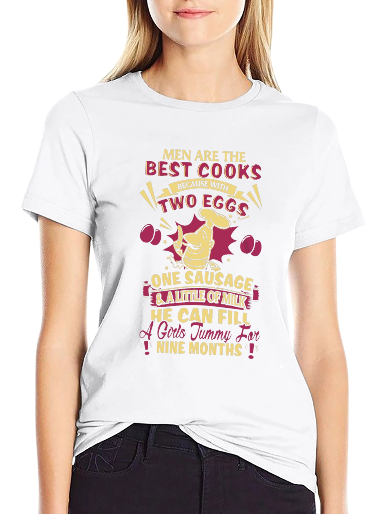 Funny Mens Best Cooks Eggs Sausage T-Shirt