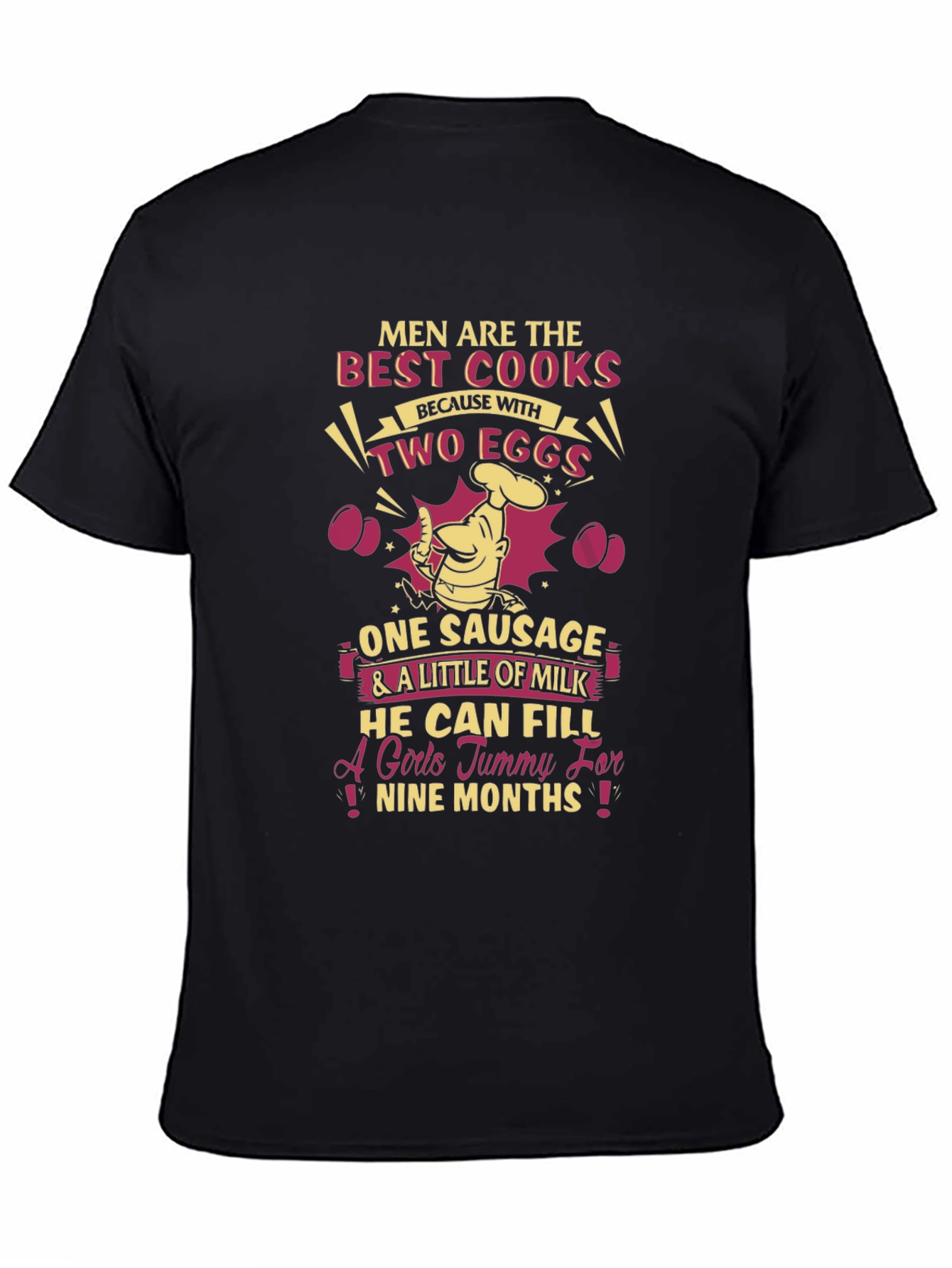 Funny Mens Best Cooks Eggs Sausage T-Shirt
