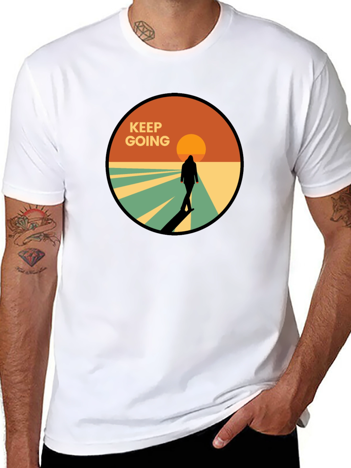 Keep Going Graphic Tee - Motivational T-Shirt
