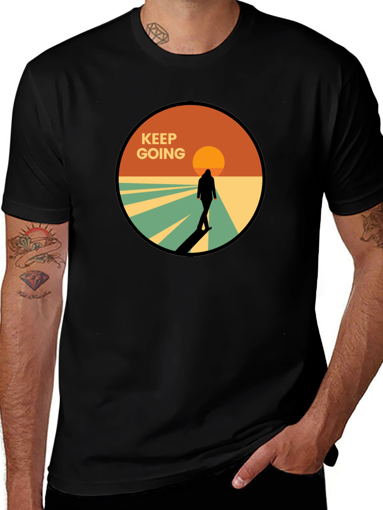 Keep Going Graphic Tee - Motivational T-Shirt